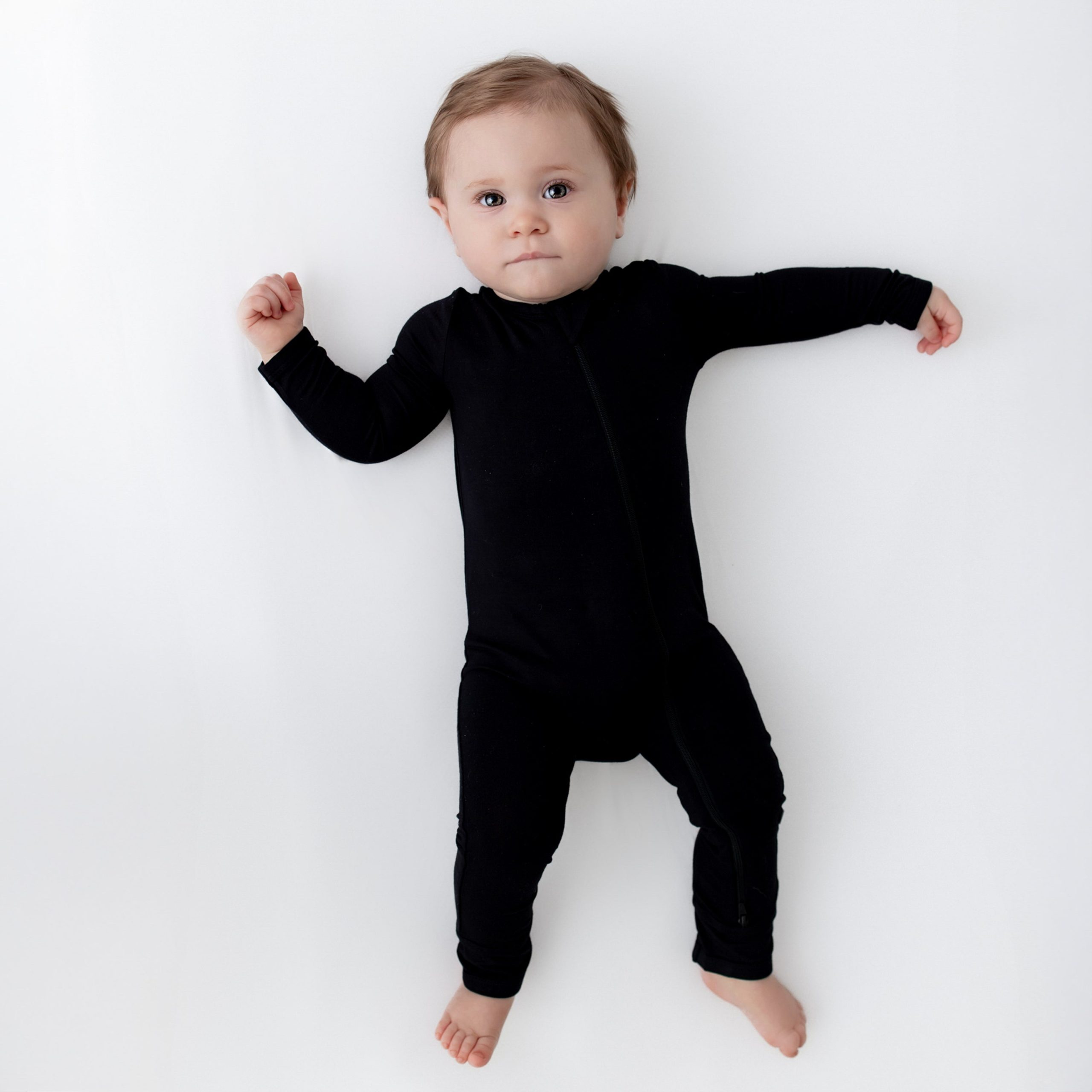 Zippered Romper in Midnight - Image 3