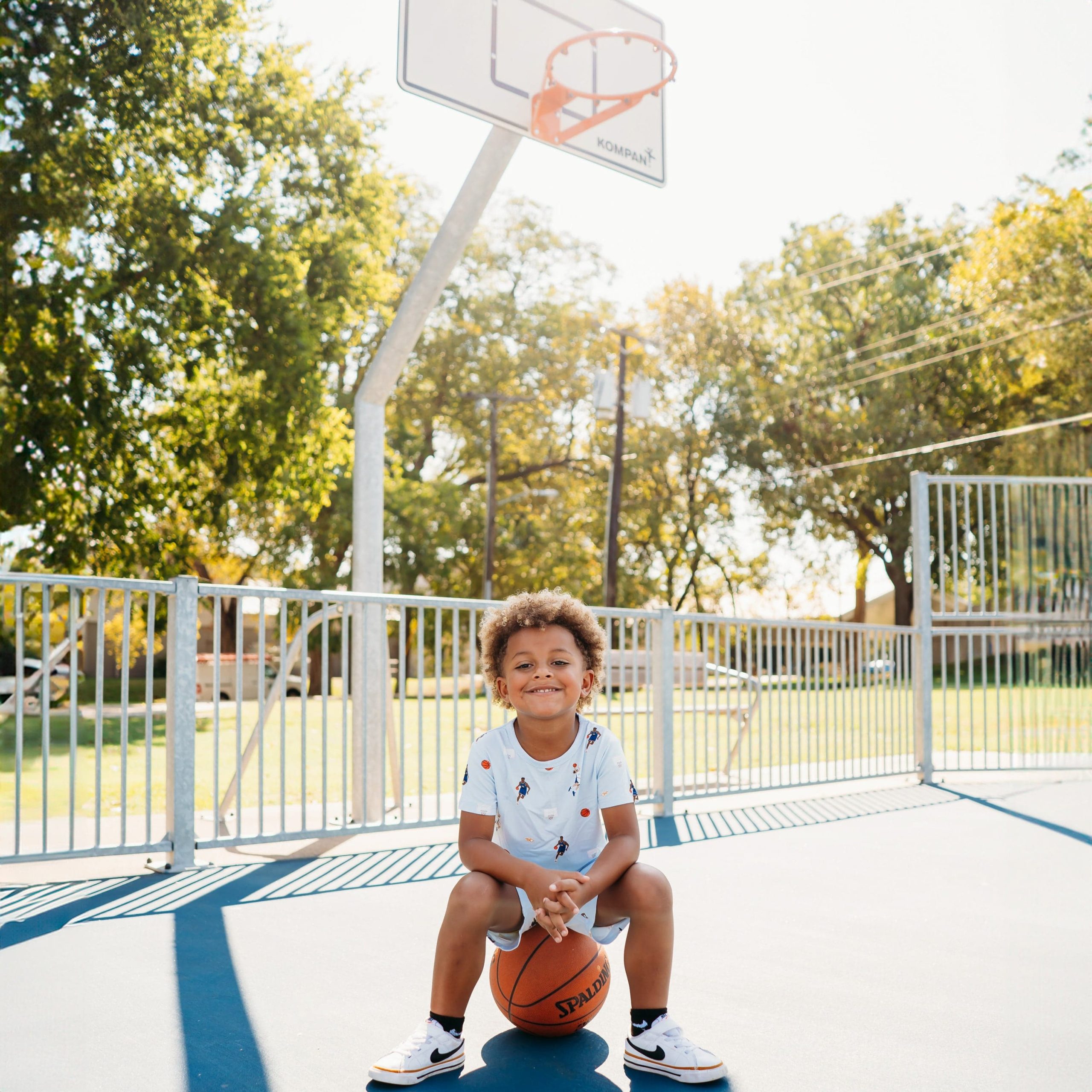 Toddler Basic Tee in Basketball - Image 6