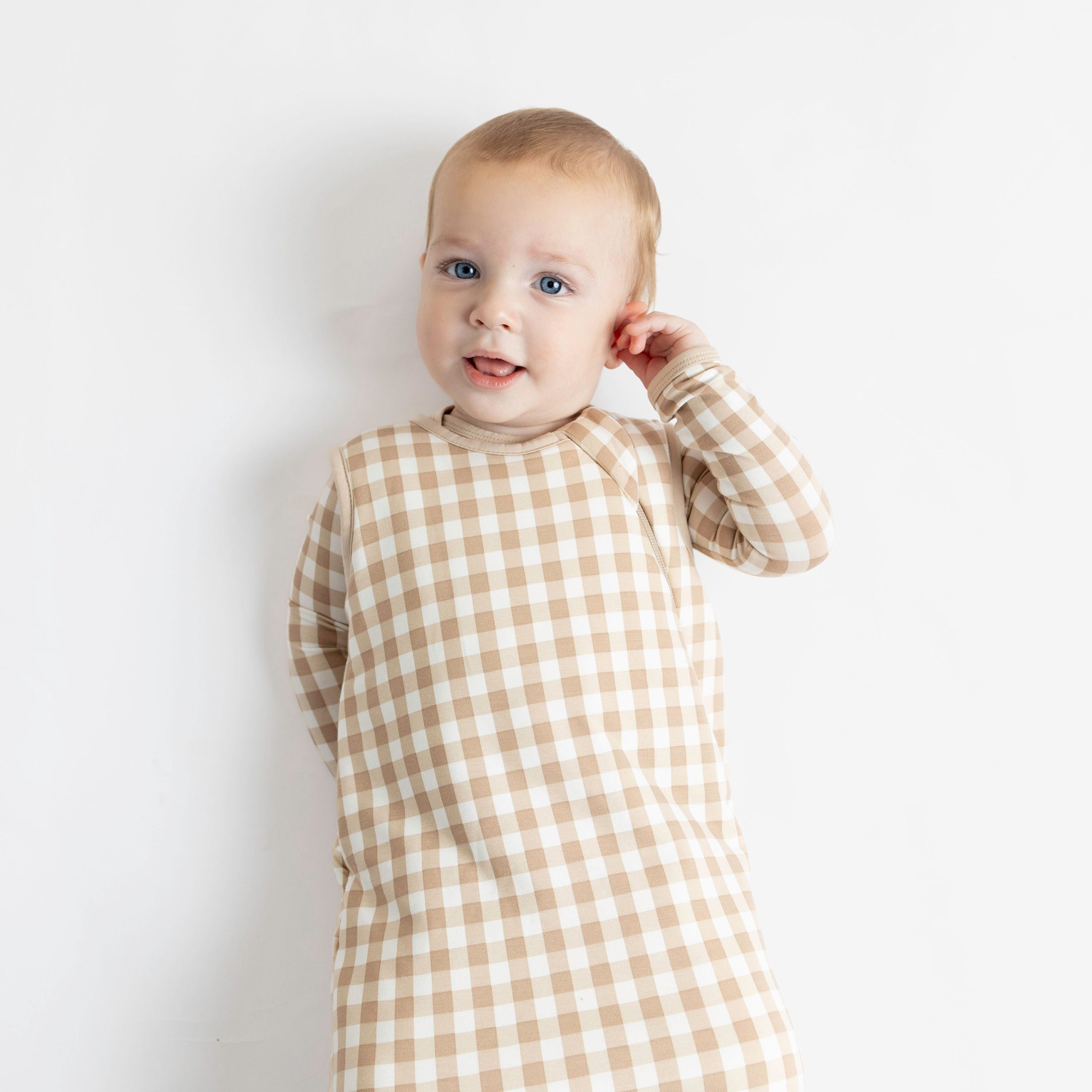 Sleep Bag in Gingham Bisque 2.5 - Image 3