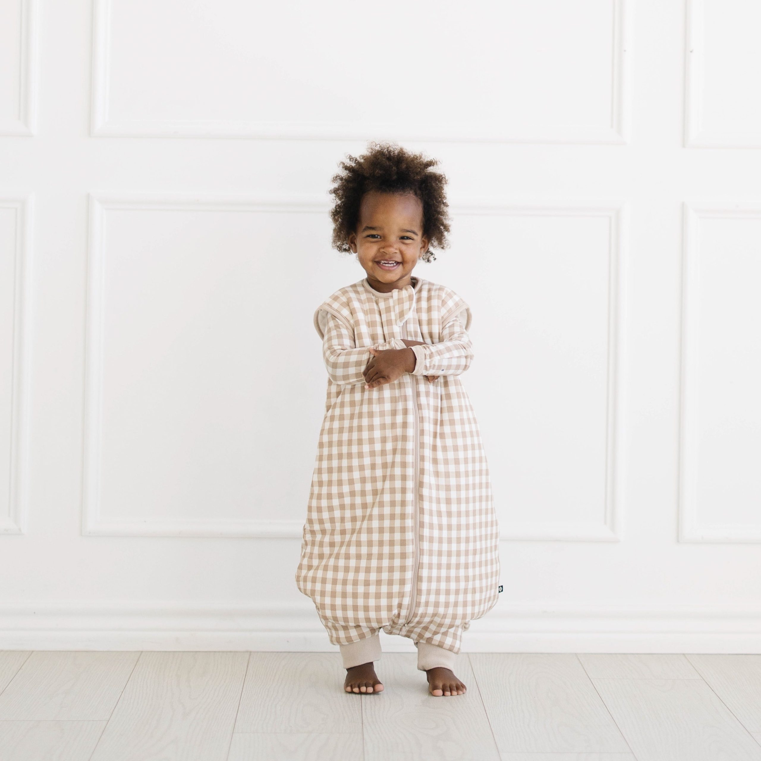 Sleep Bag Walker in Gingham Bisque 2.5 - Image 3
