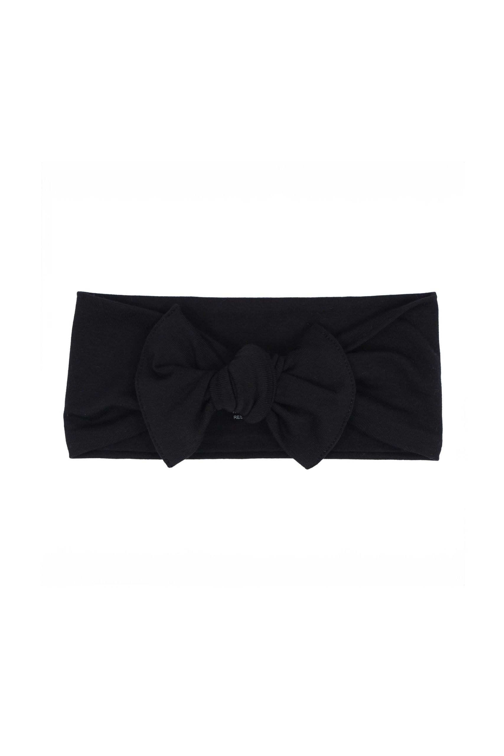 Knotted Bow Headband in Midnight - Image 2