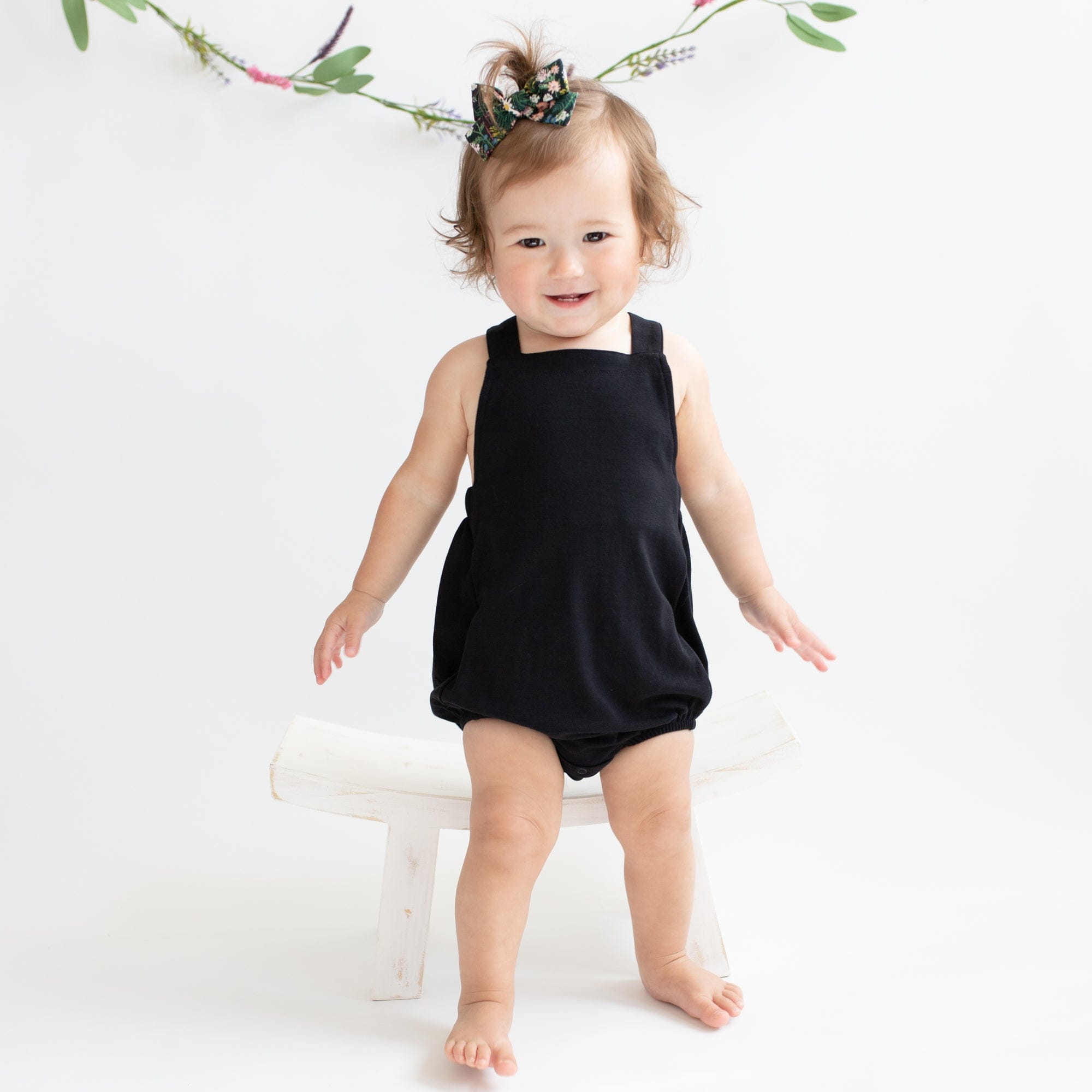 Bamboo Jersey Bubble Overall in Midnight - Image 3