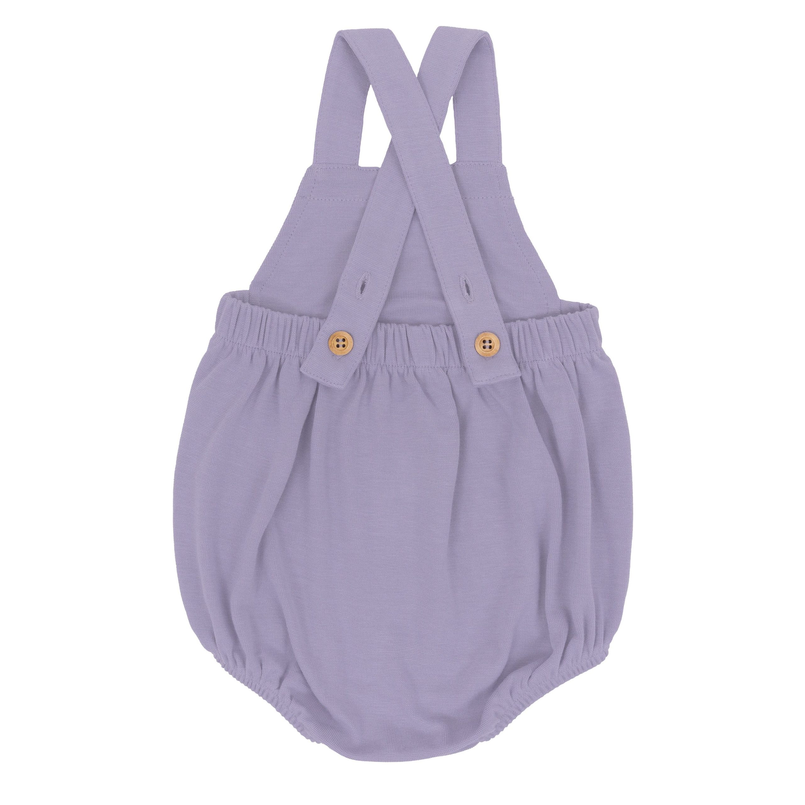 Bamboo Jersey Bubble Overall in Taro - Image 4