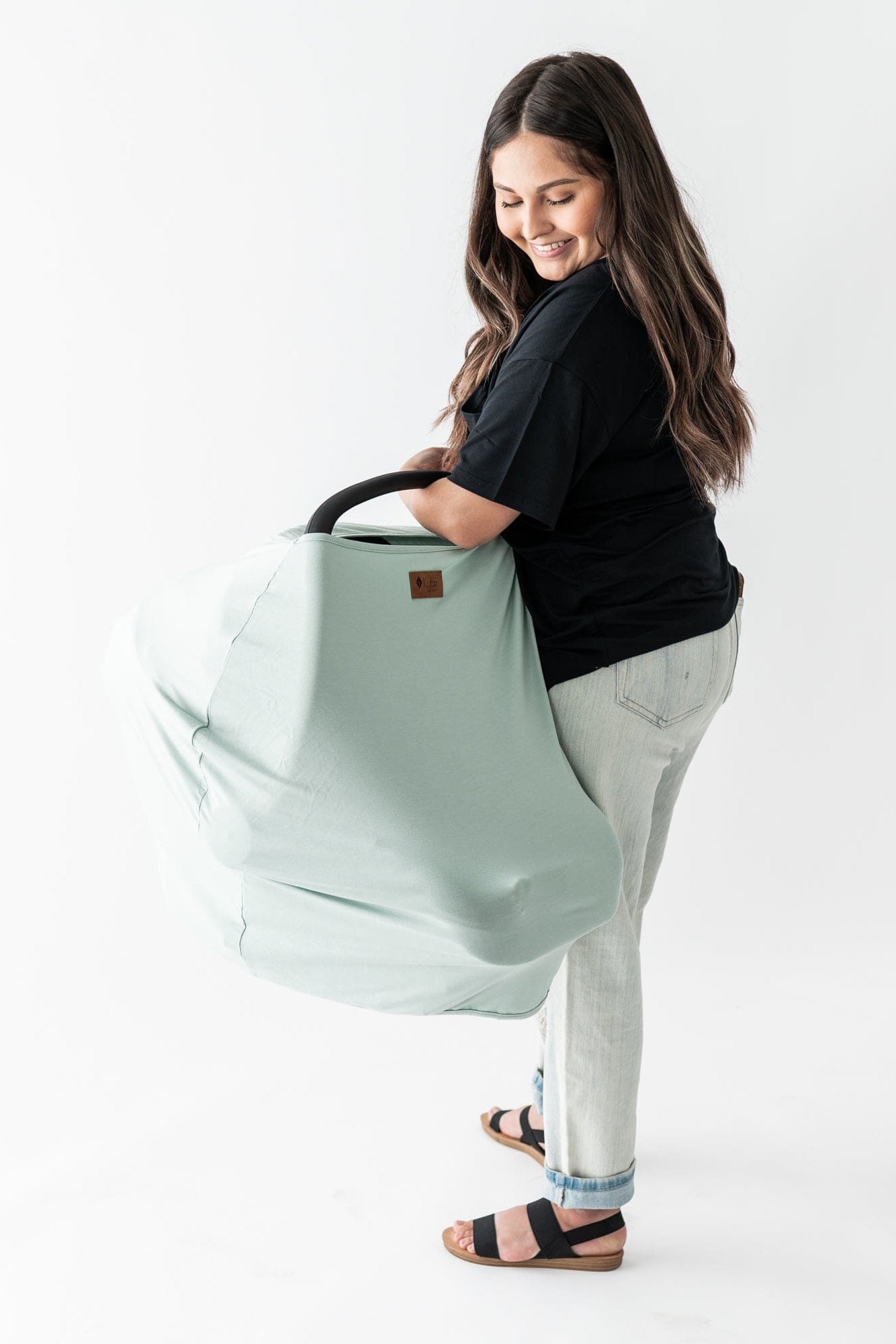 Car Seat Cover in Sage - Image 2