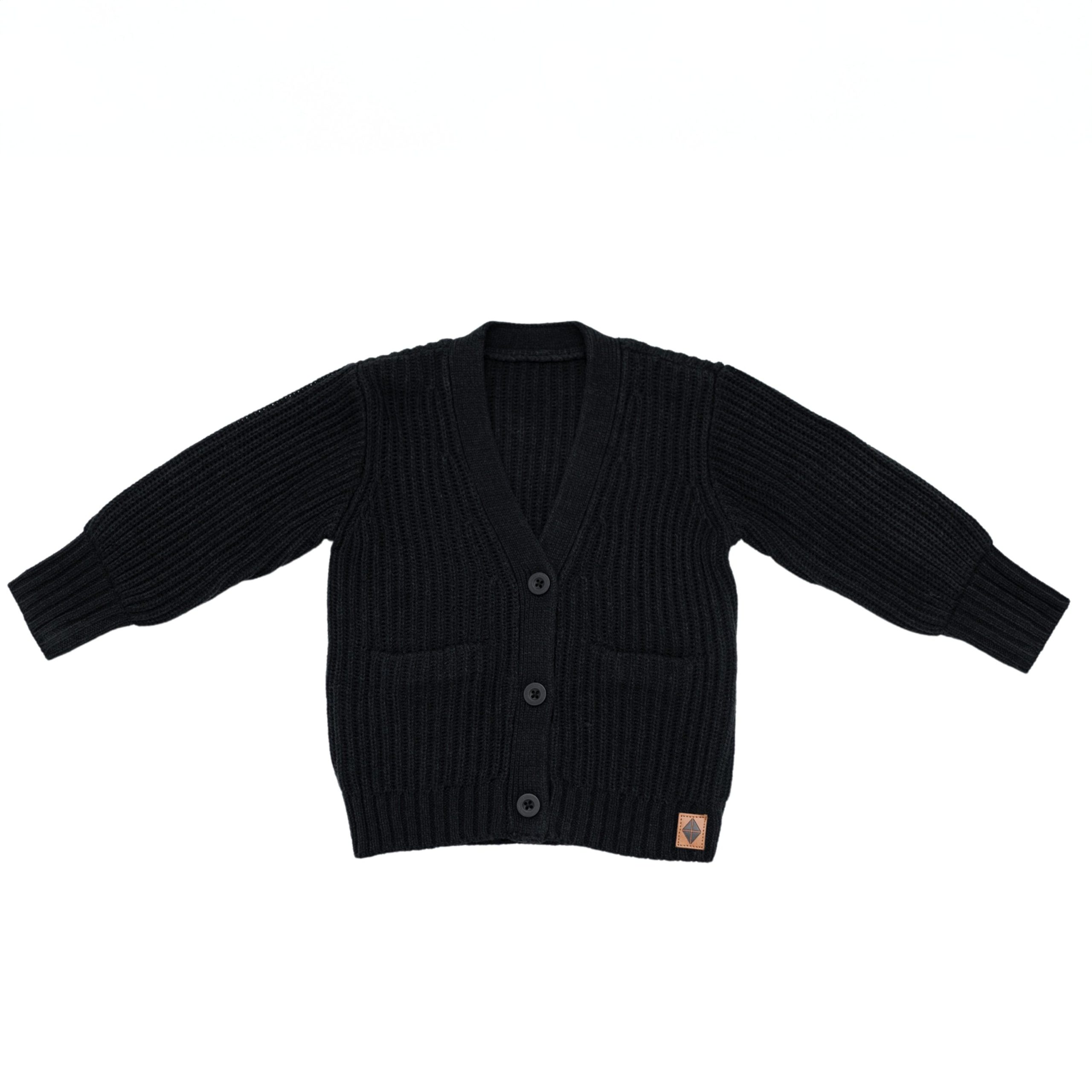 Chunky Knit Oversized Cardigan in Midnight - Image 2