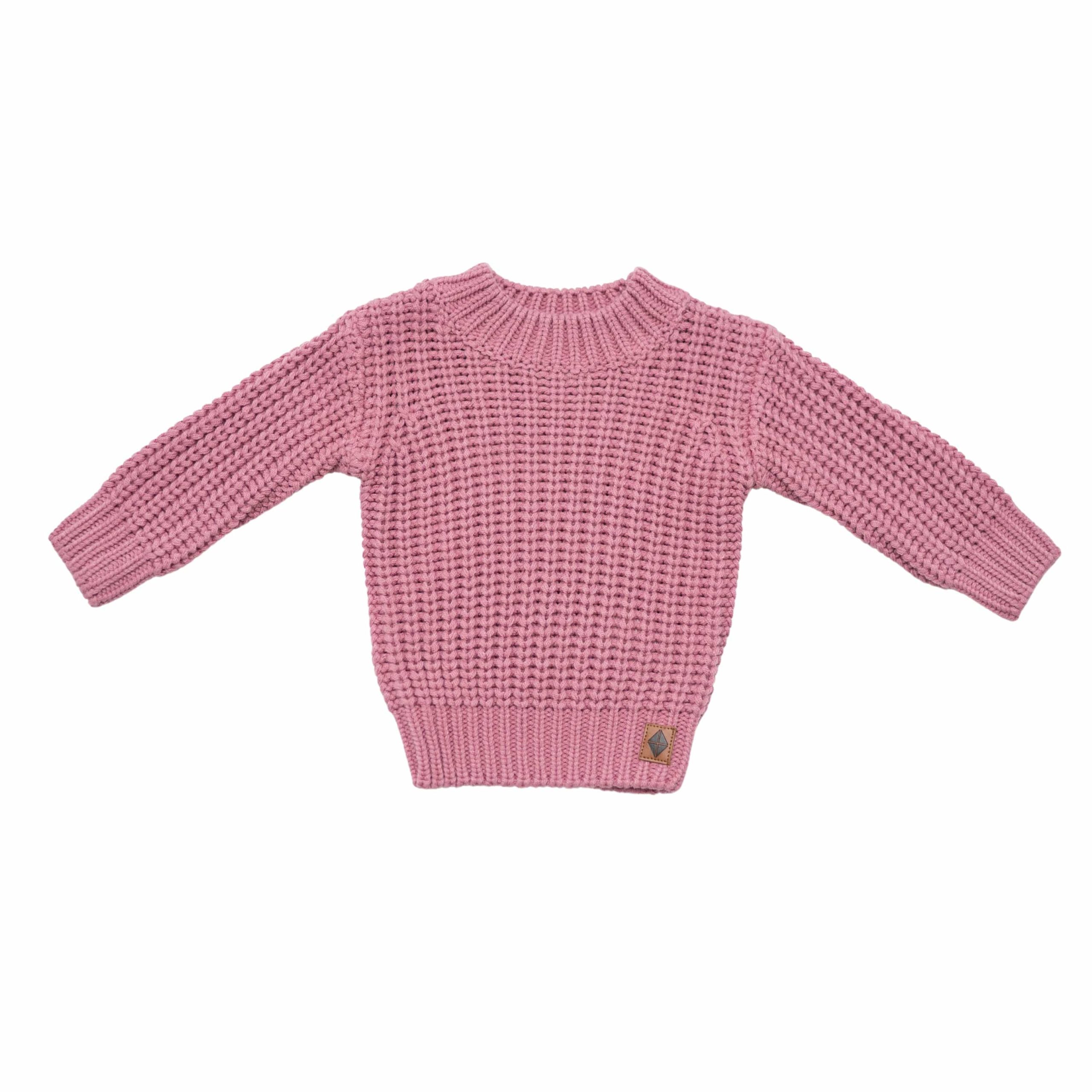 Chunky Knit Sweater in Apple Blossom - Image 2