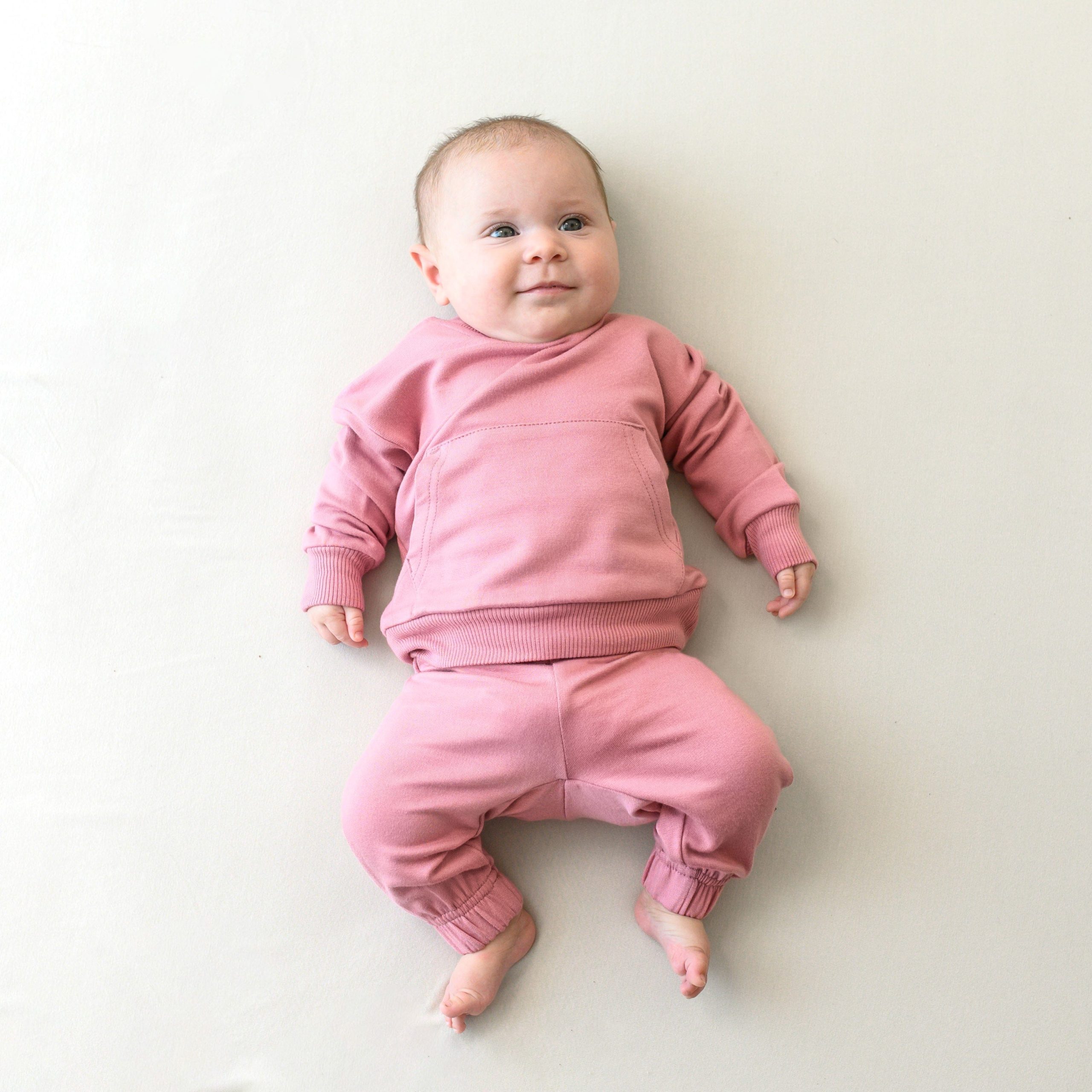 French Terry Jogger Set in Apple Blossom - Image 6