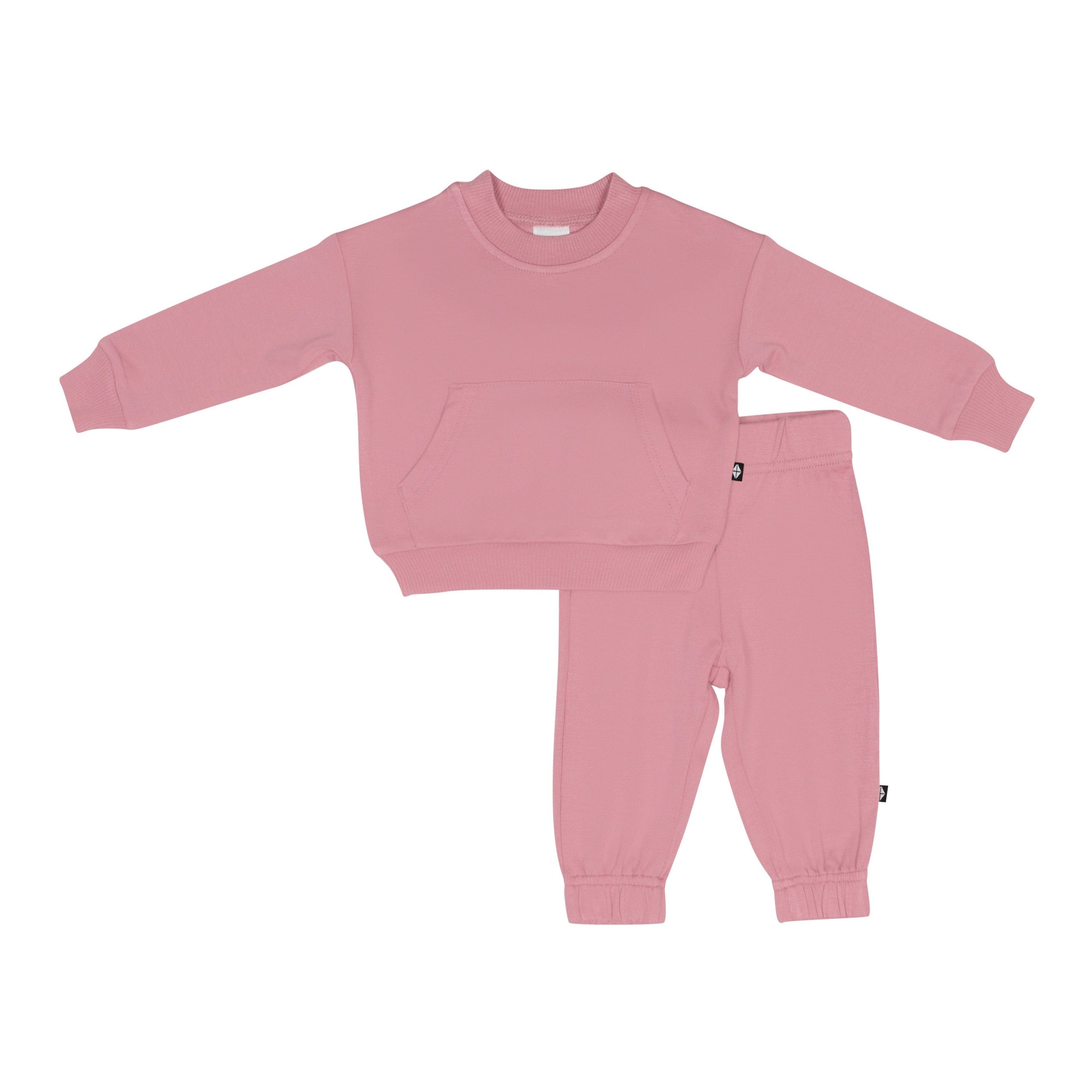 French Terry Jogger Set in Apple Blossom - Image 2