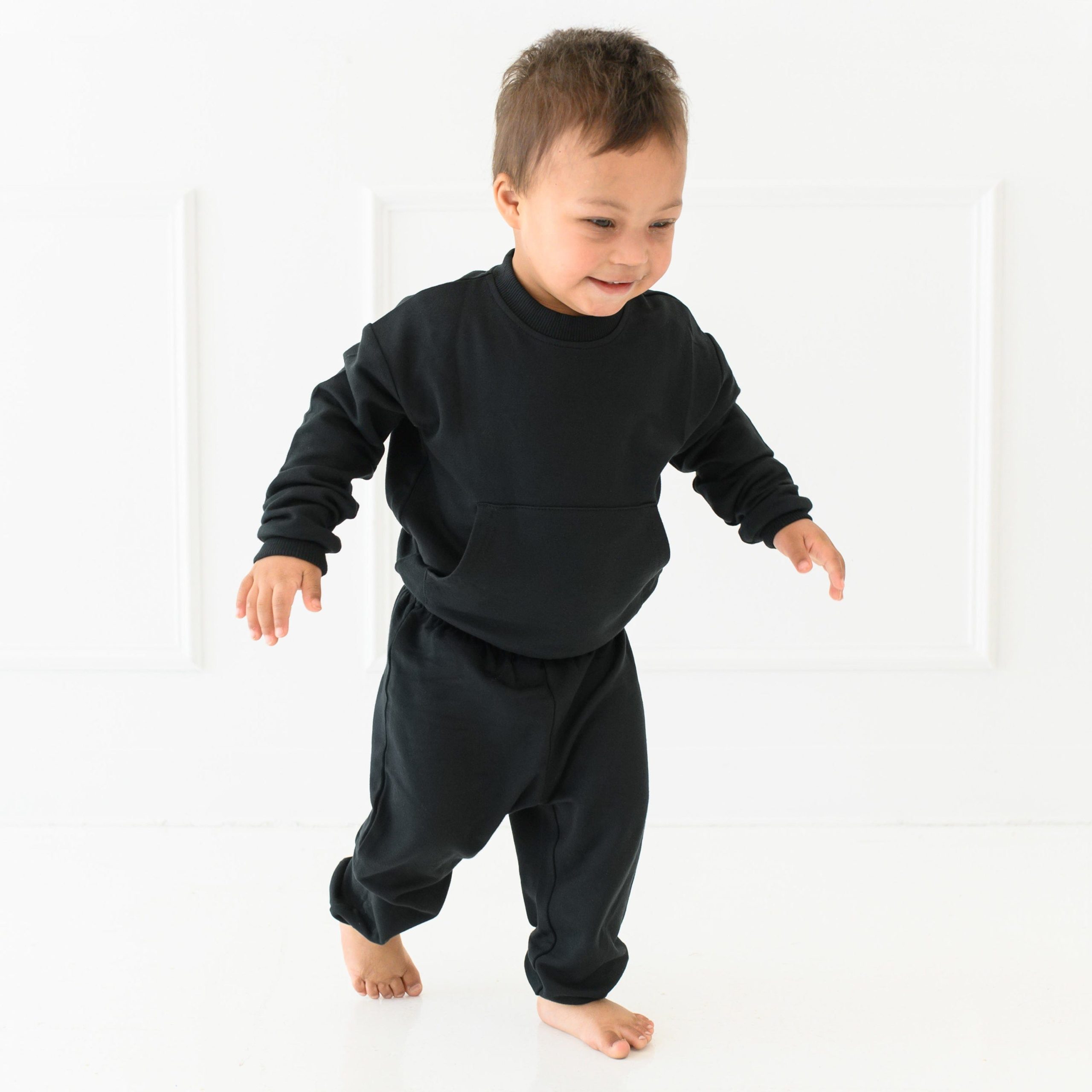 French Terry Jogger Set in Midnight - Image 3