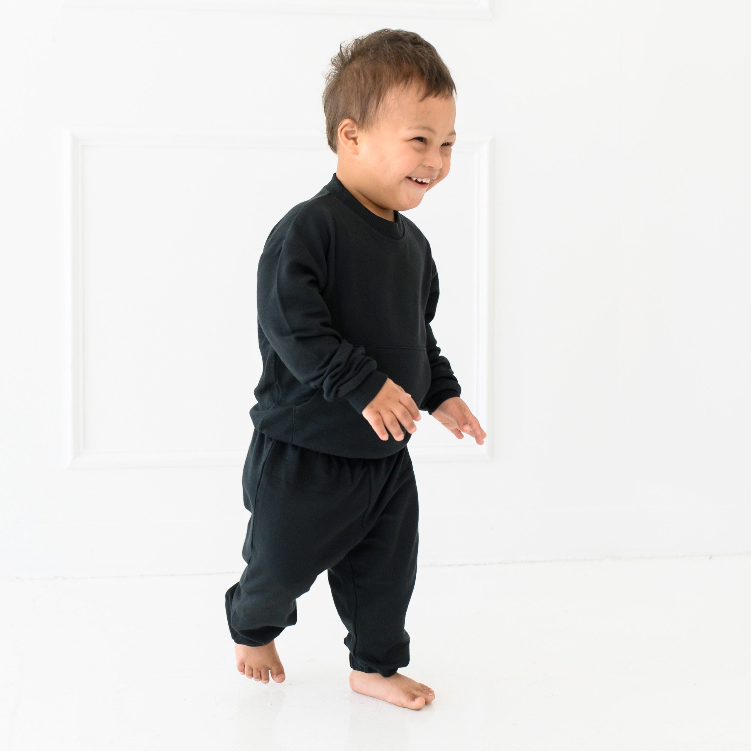 French Terry Jogger Set in Midnight - Image 4