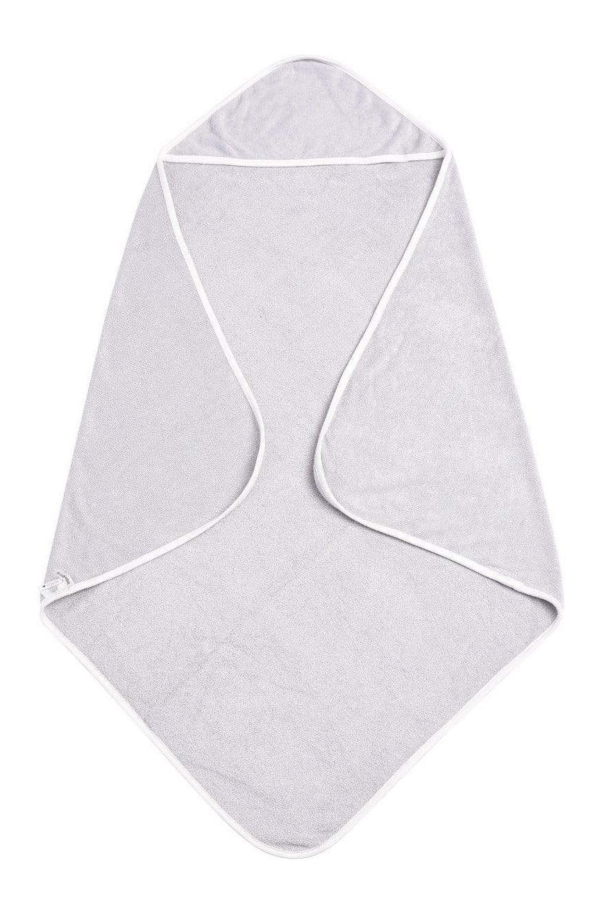 Hooded Bath Towel in Storm with Cloud Trim - Image 2