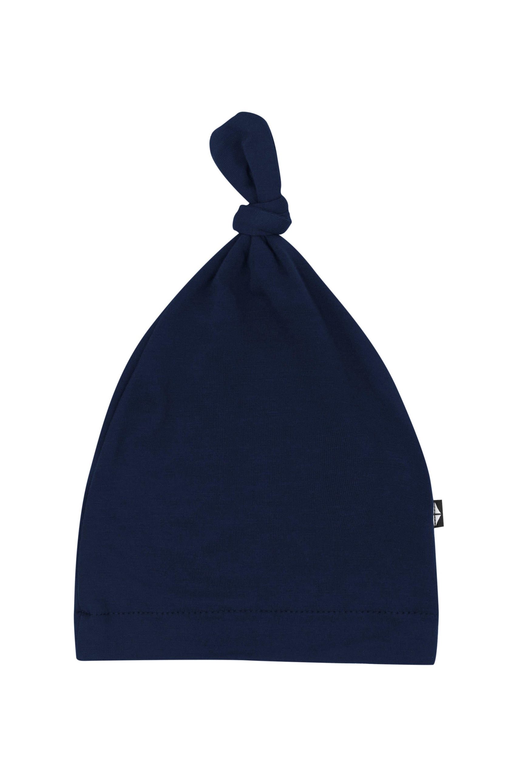 Knotted Cap in Navy - Image 2
