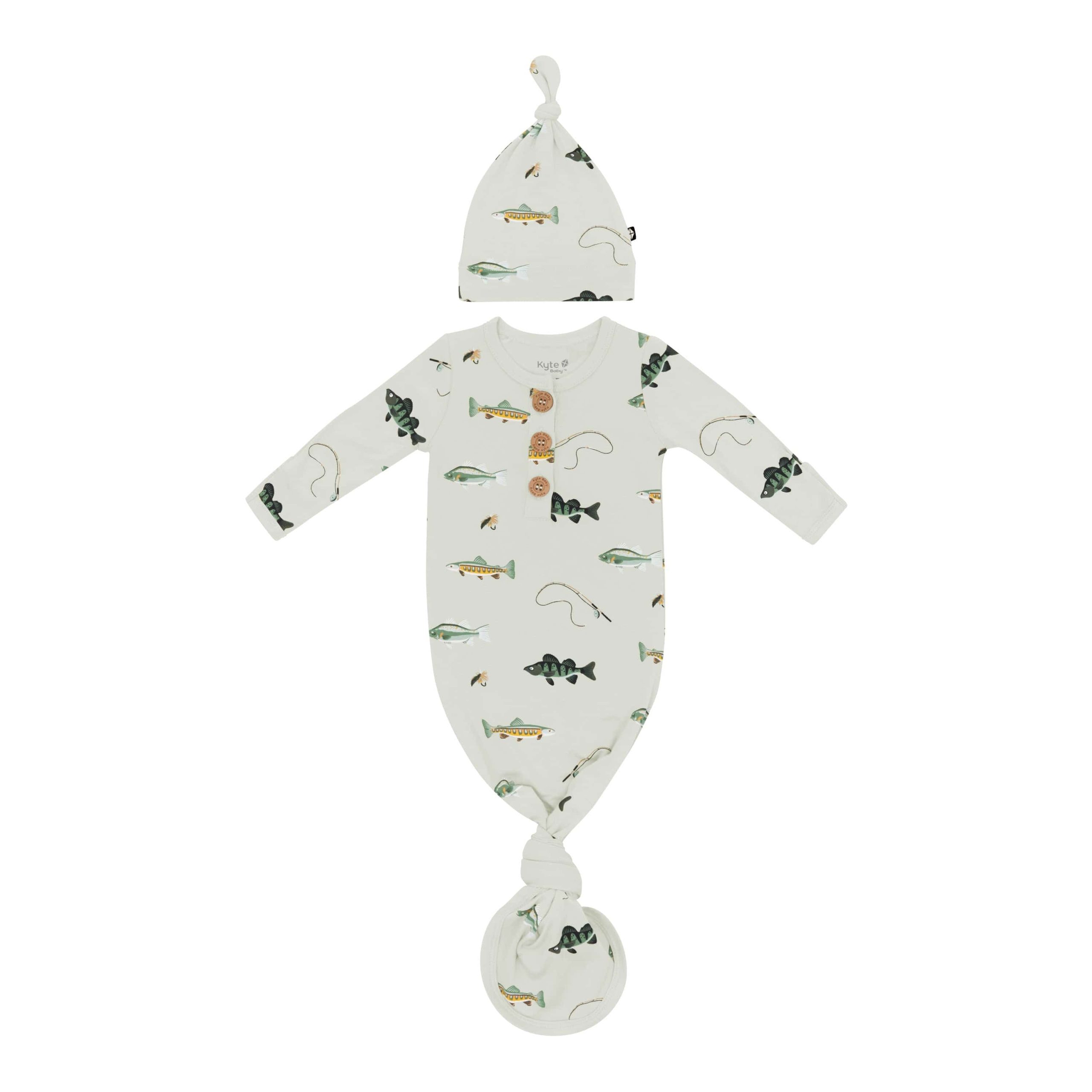 Knotted Gown with Hat Set in Fishing - Image 2