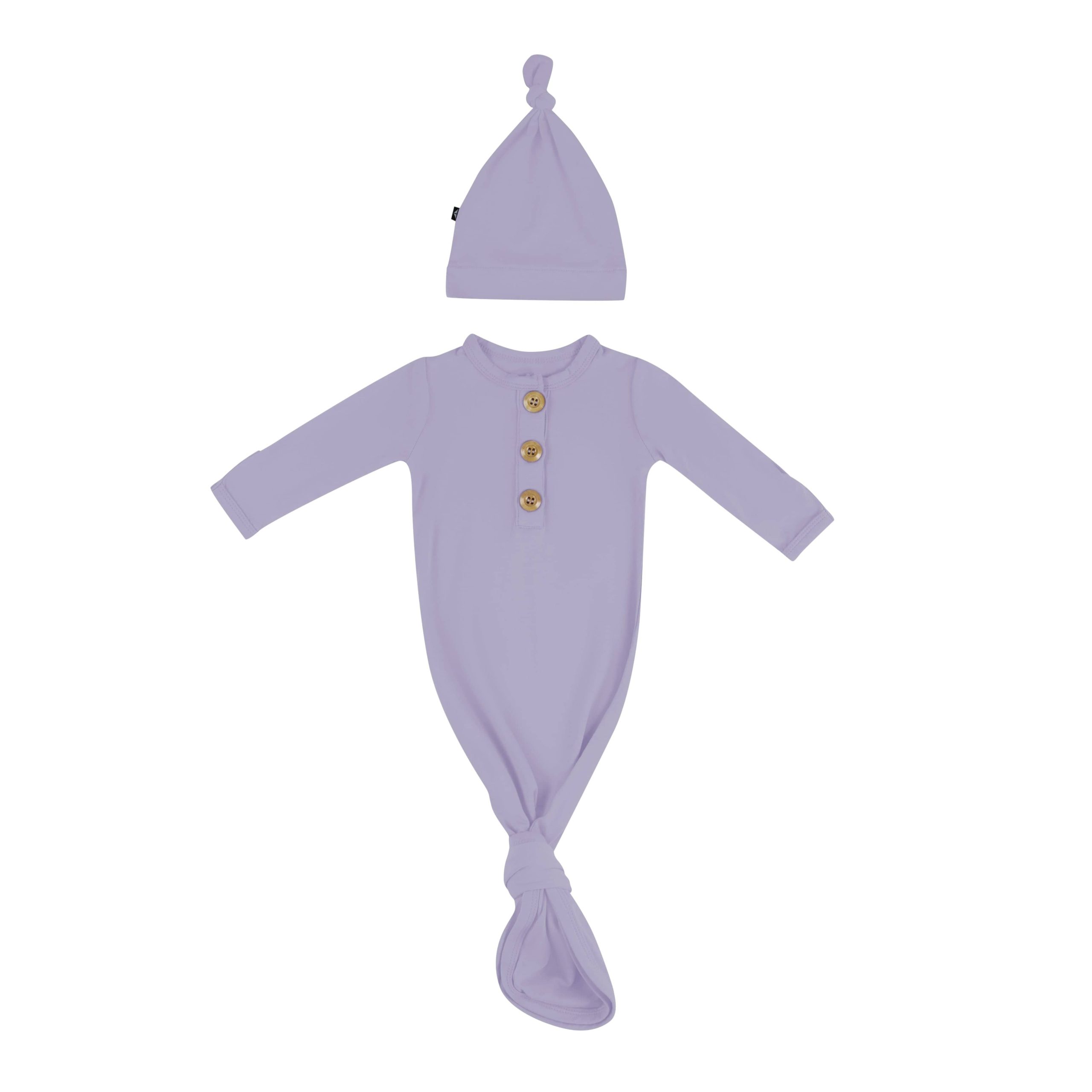 Knotted Gown with Hat Set in Taro - Image 2