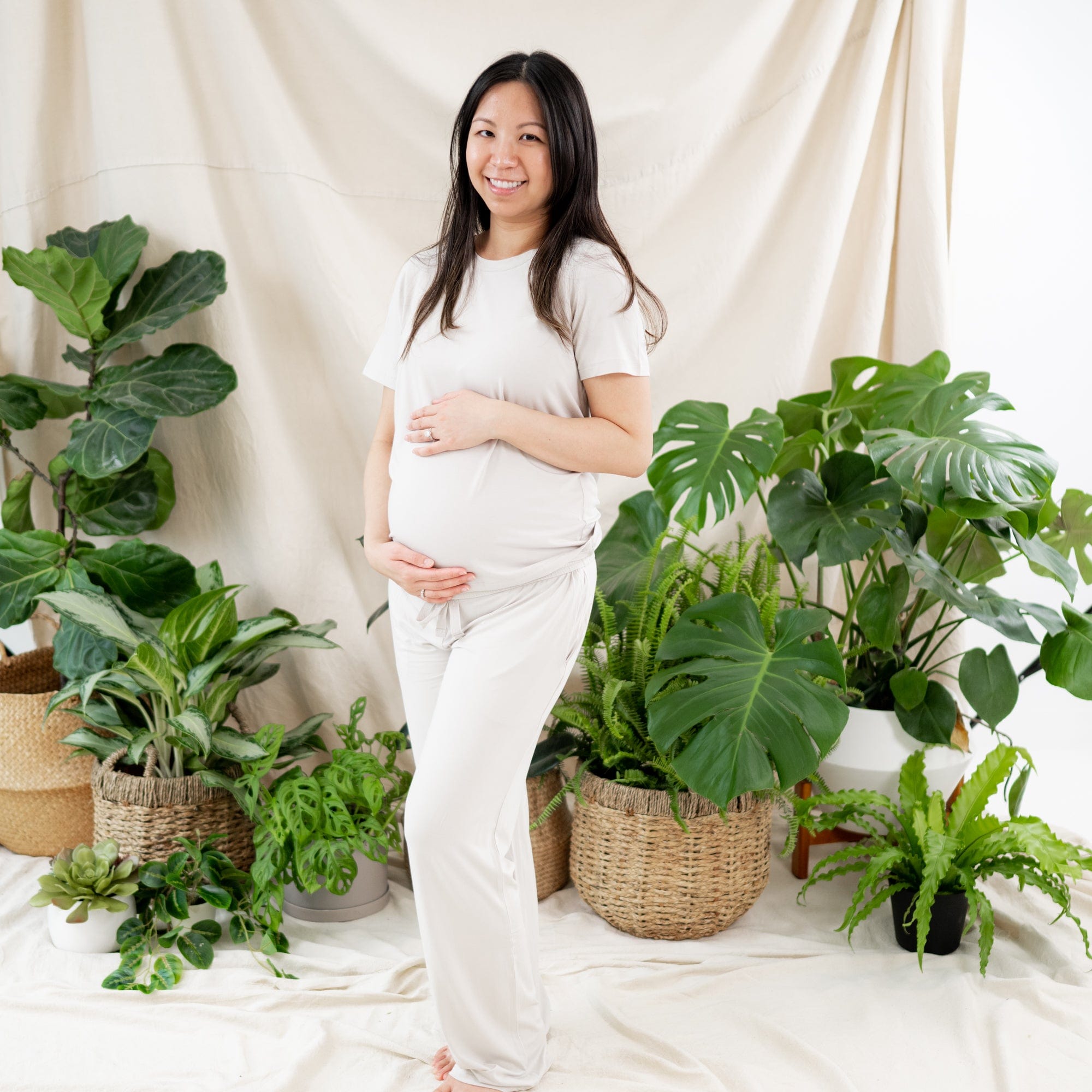 Women's Lounge Pants in Oat - Image 4