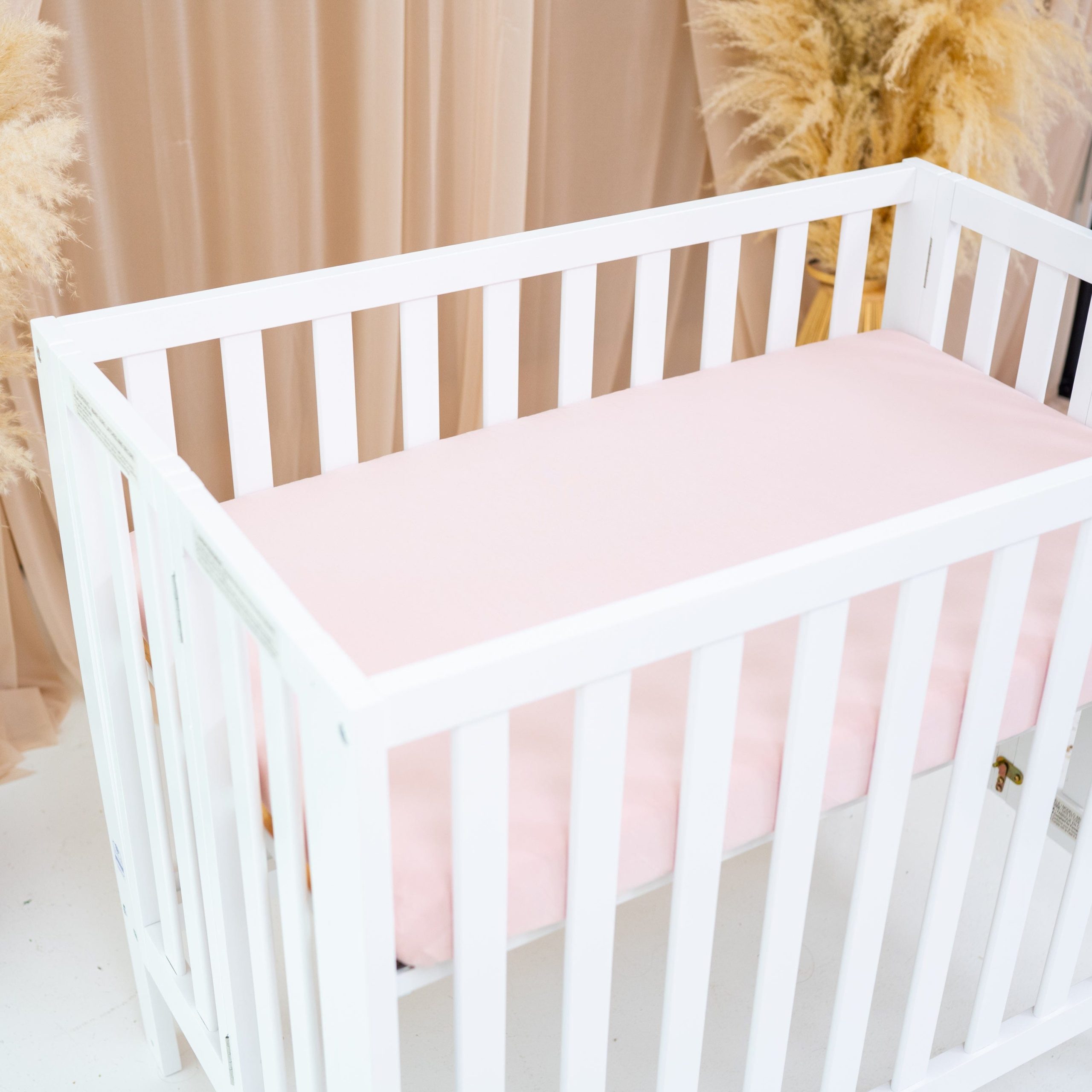 Mini Crib Sheet in Blush - Image 2
