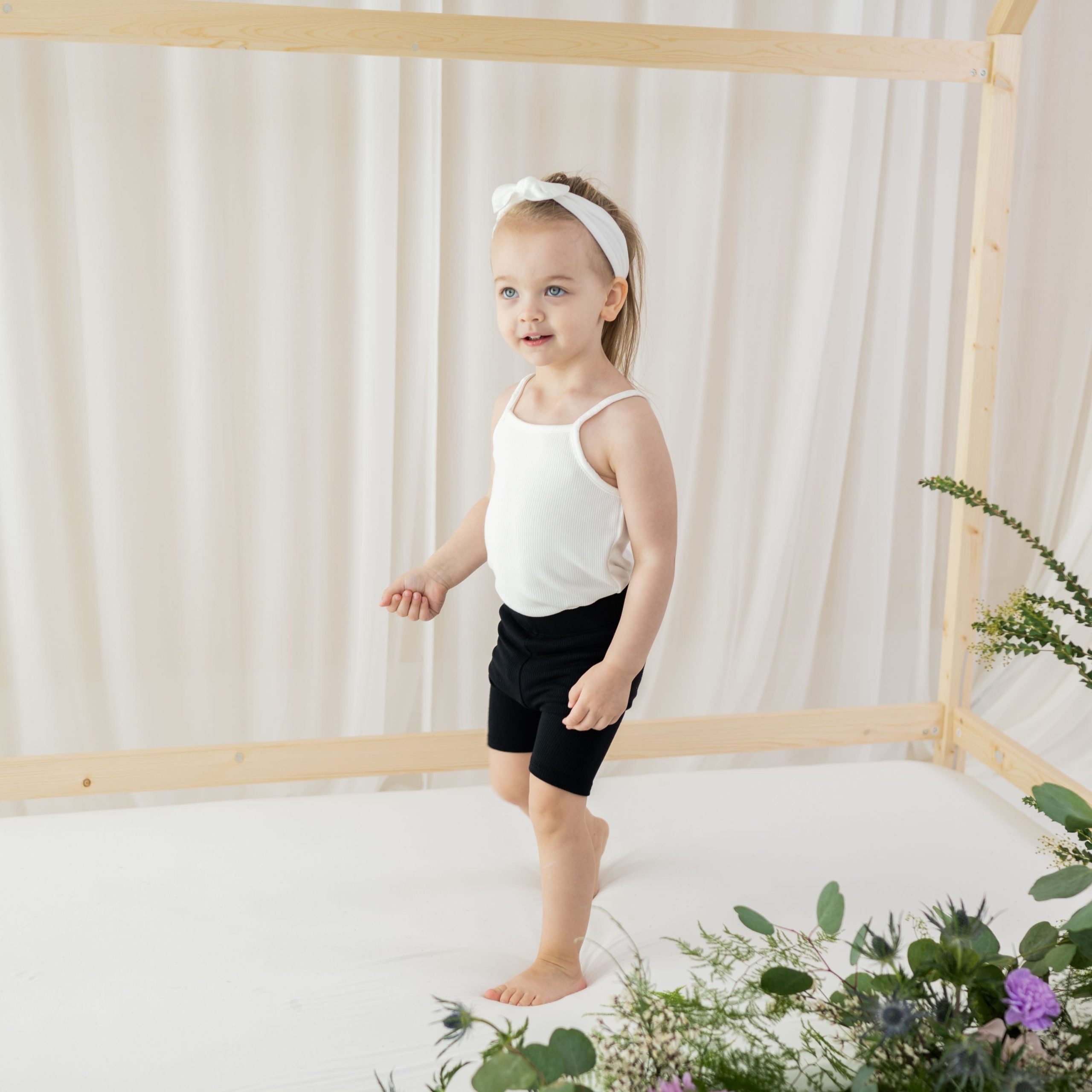Ribbed Spaghetti Strap Bodysuit in Cloud - Image 3
