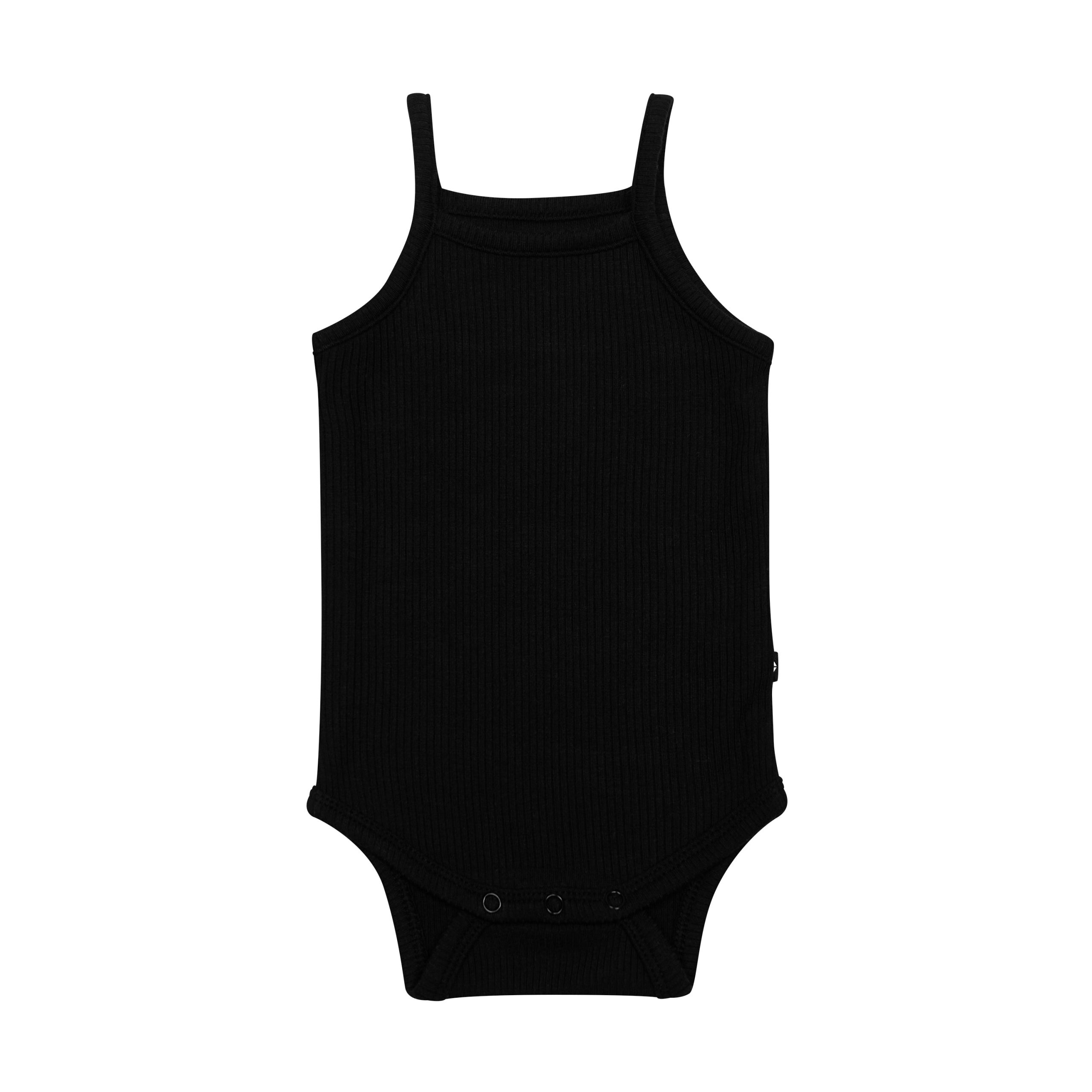 Ribbed Spaghetti Strap Bodysuit in Midnight - Image 2