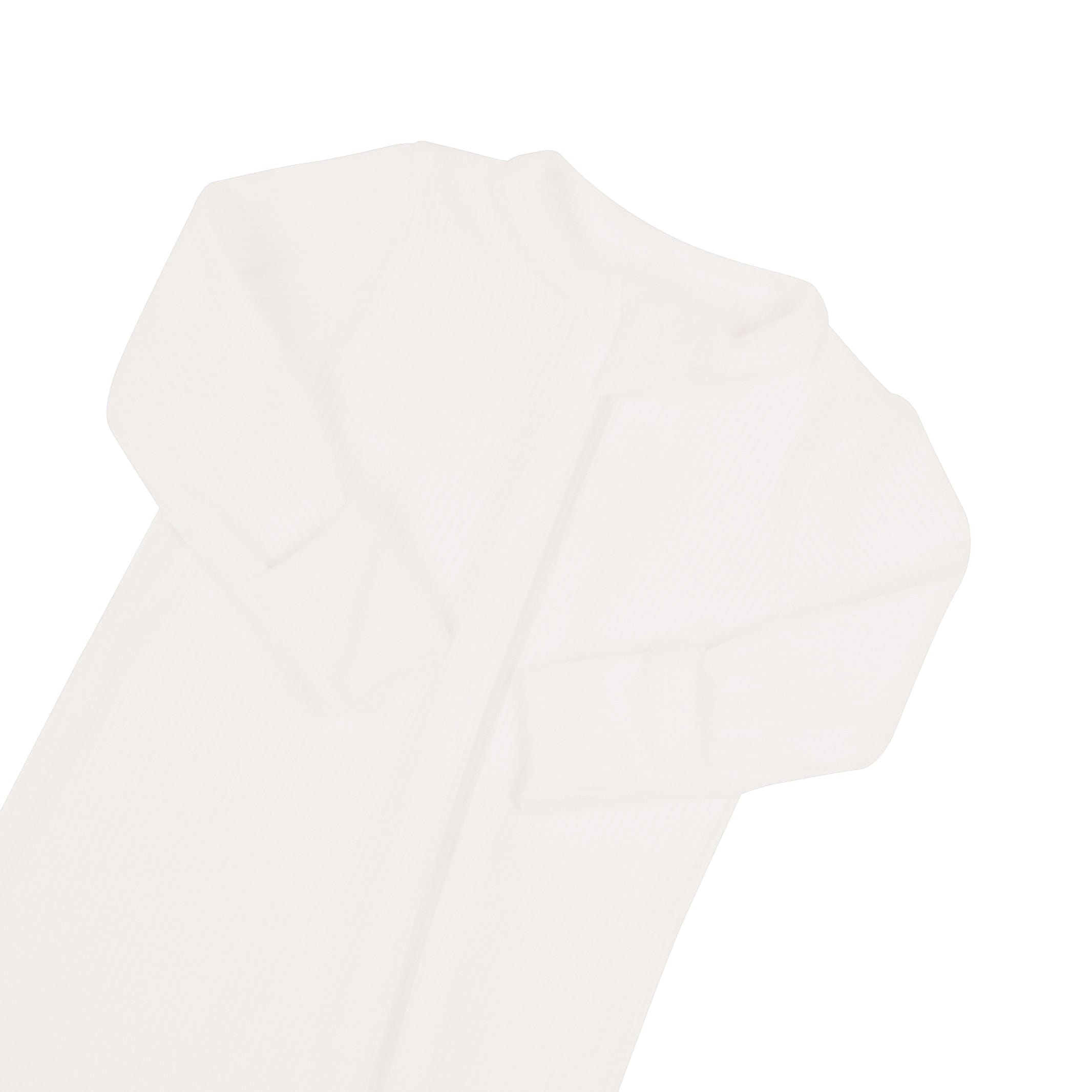 Ribbed Zipper Romper in Cloud - Image 5