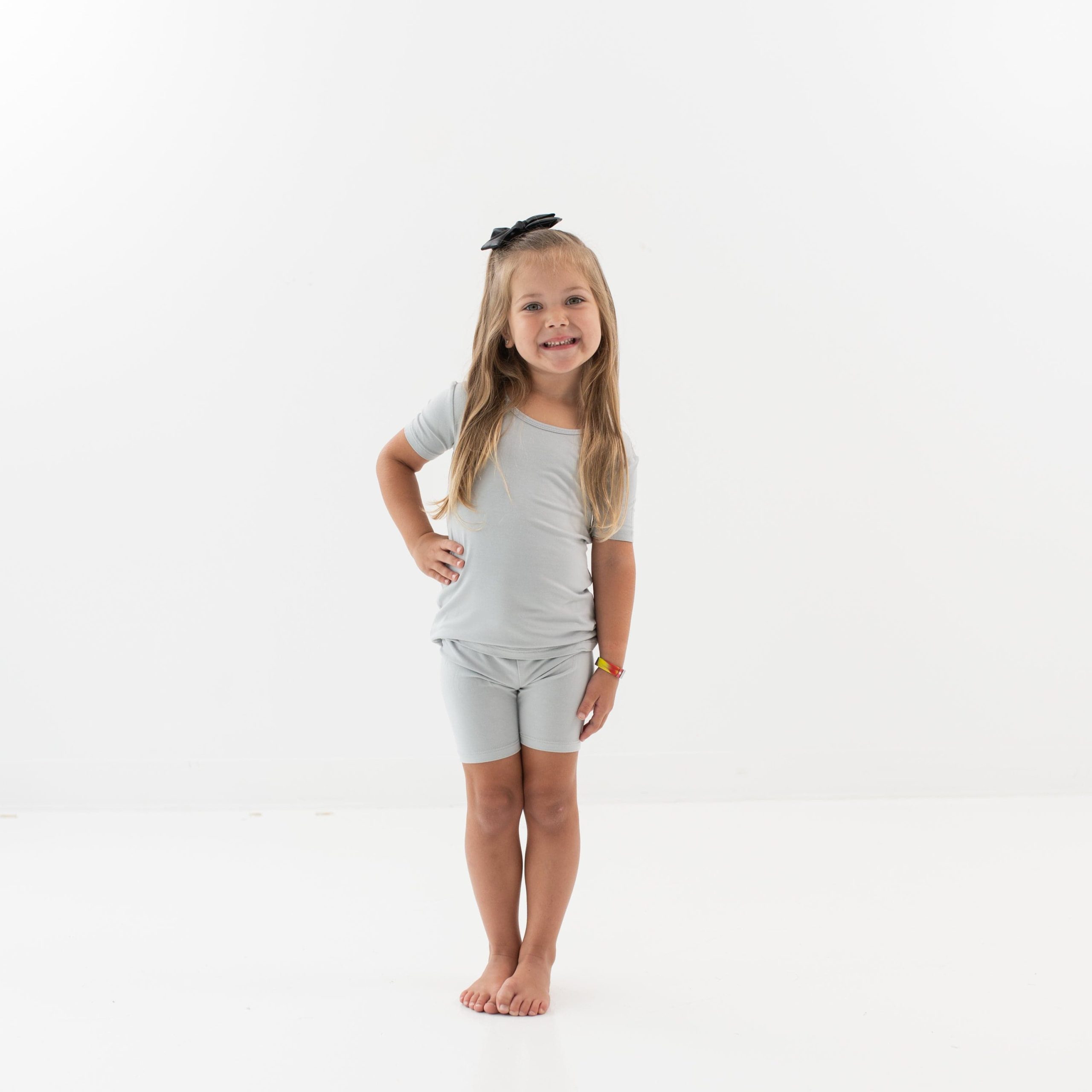 Short Sleeve Pajamas in Storm - Image 3