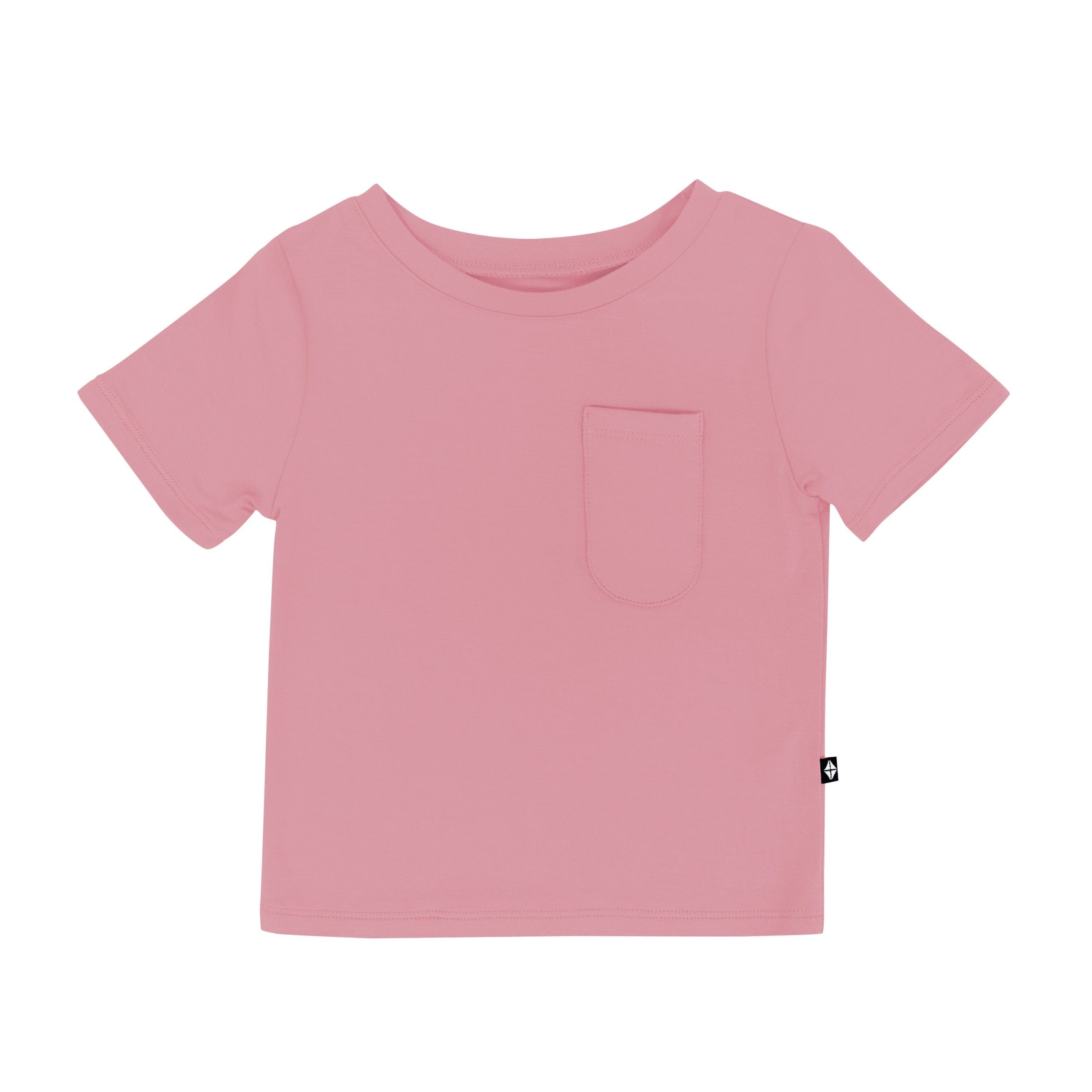 Toddler Crew Neck Tee in Apple Blossom - Image 2