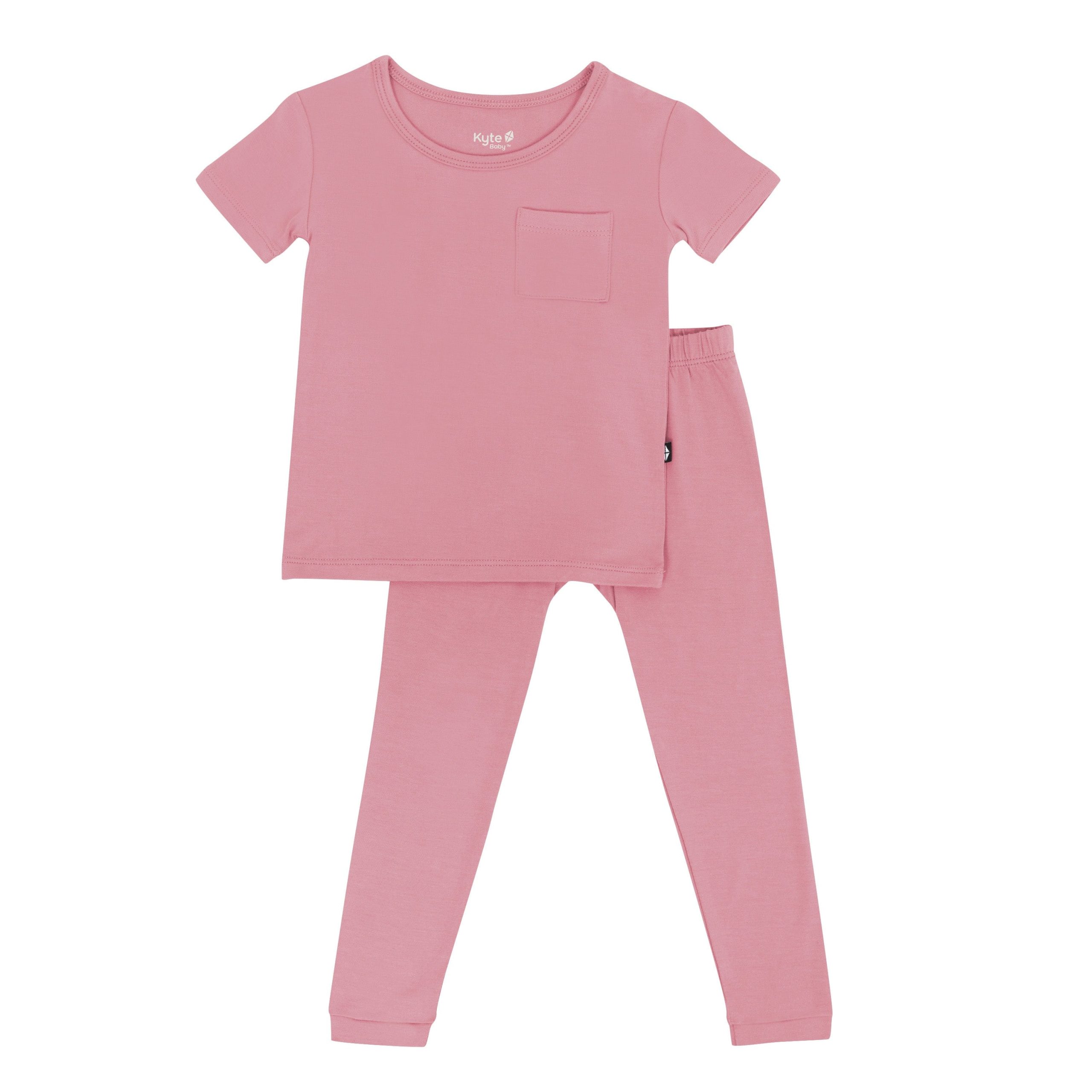 Short Sleeve with Pants Pajamas in Apple Blossom - Image 2