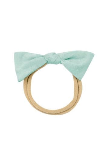 Tiny Nylon Bow in Sage - Image 2