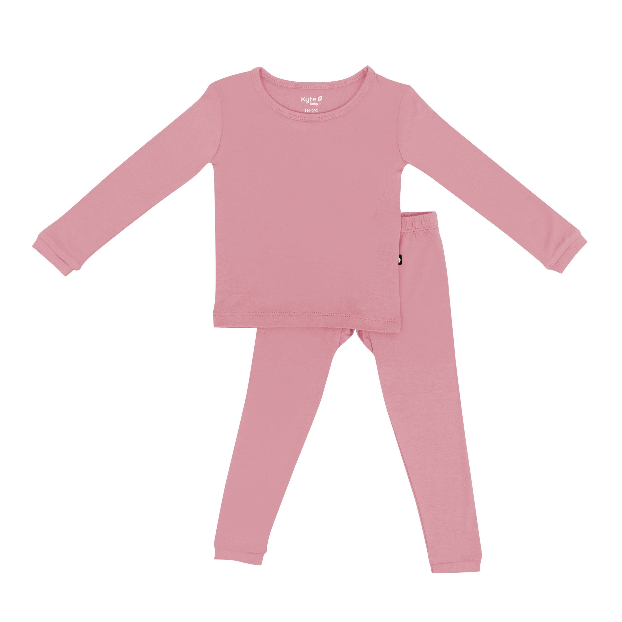 Long Sleeve Pajamas in Apple Blossom - Image 2