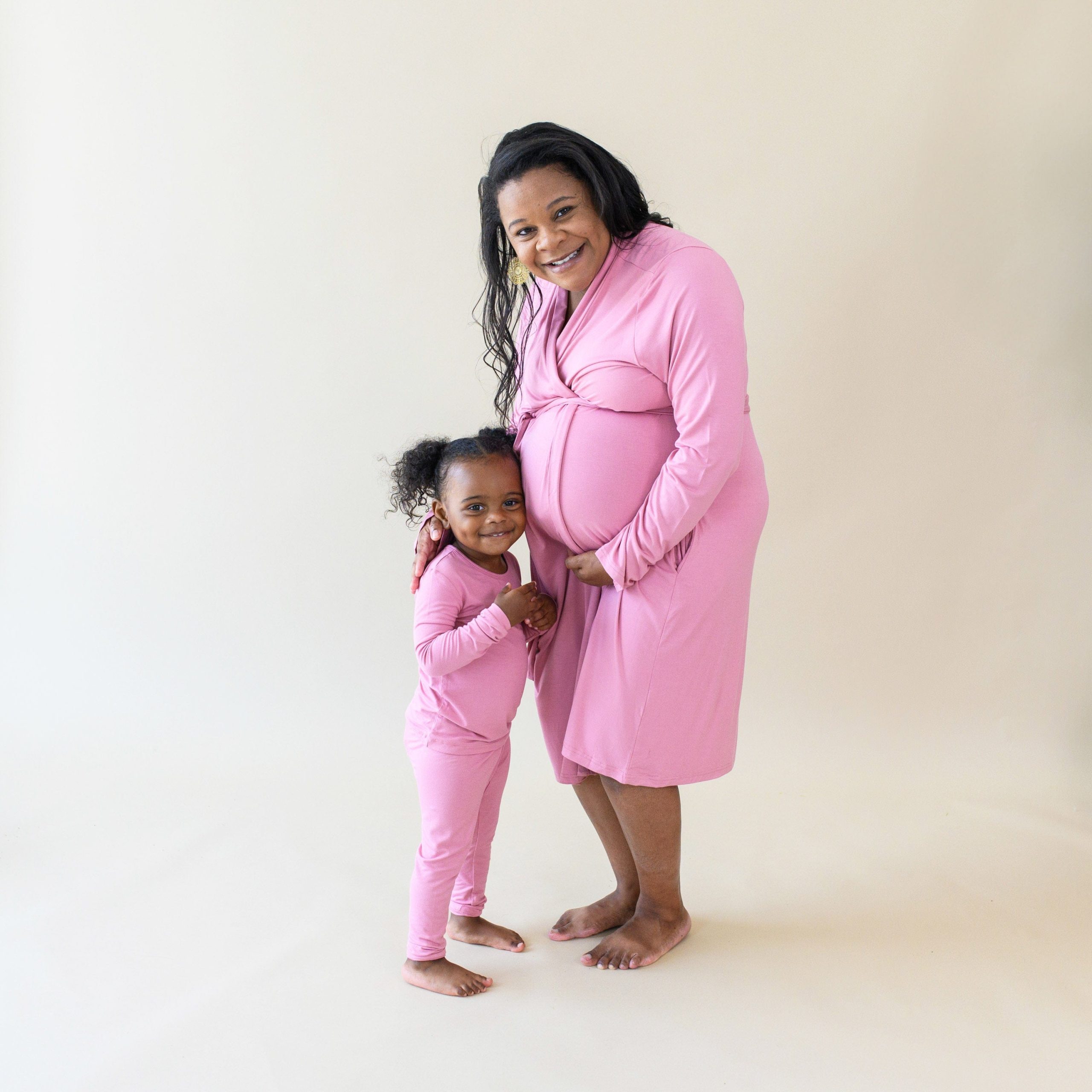 Women's Lounge Robe in Apple Blossom - Image 3
