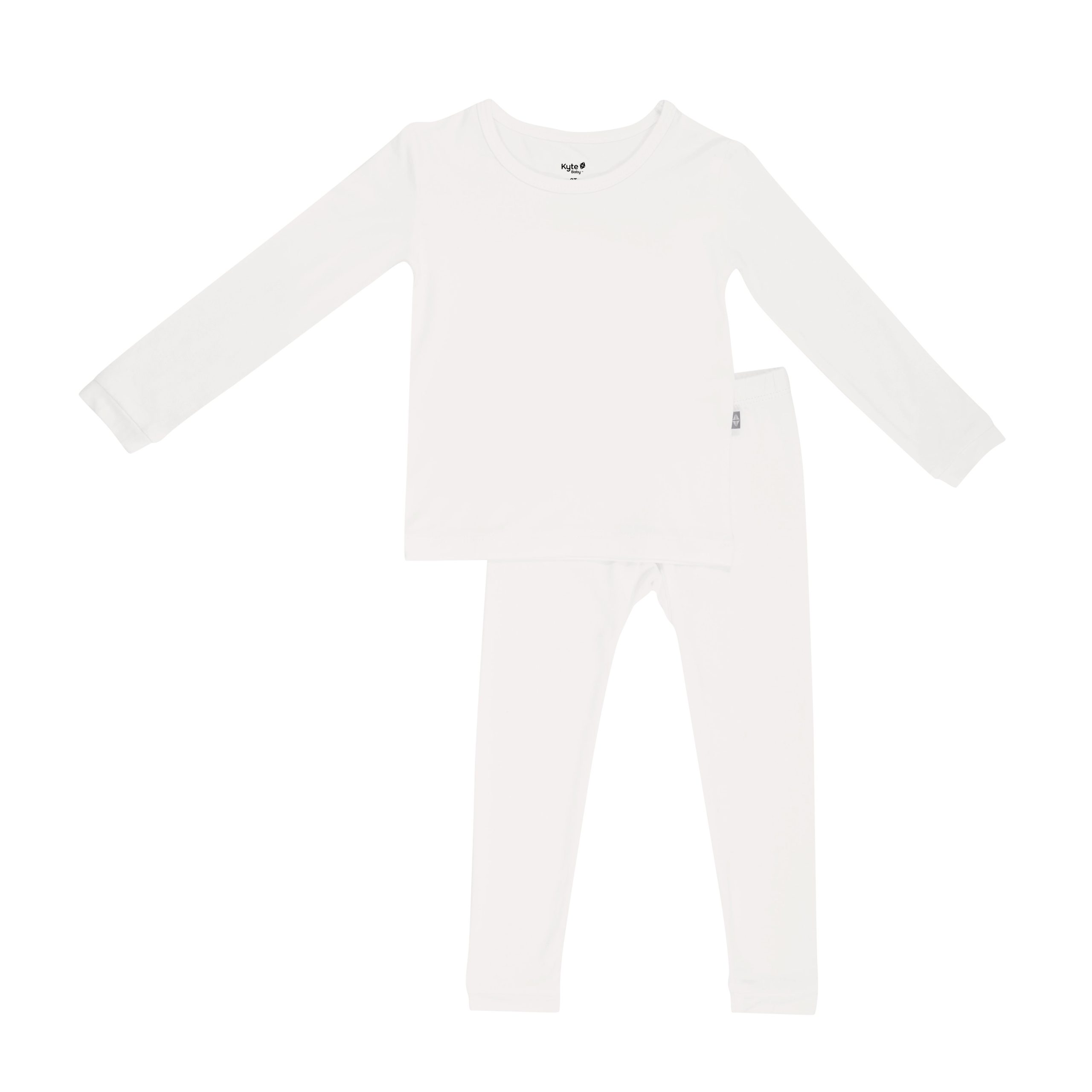 Long Sleeve Pajamas in Cloud - Image 2