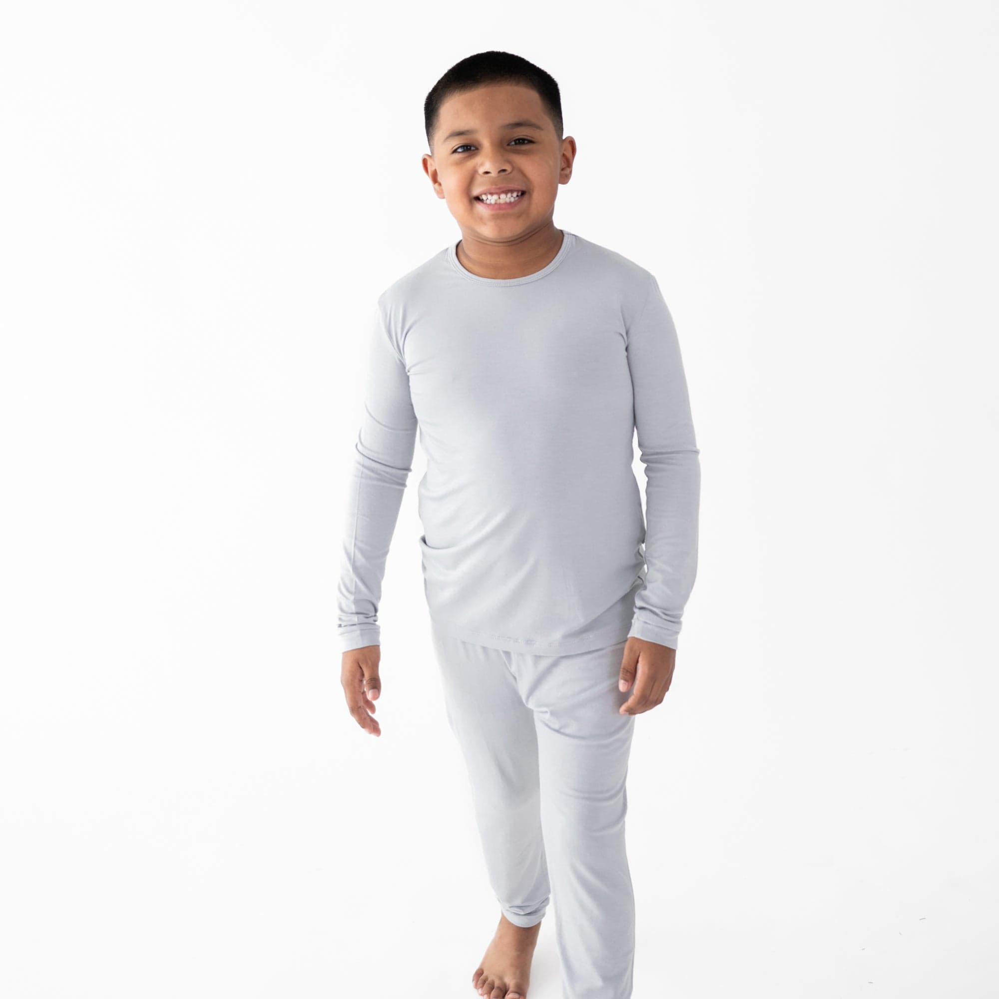 Long Sleeve Pajamas in Storm - Image 4