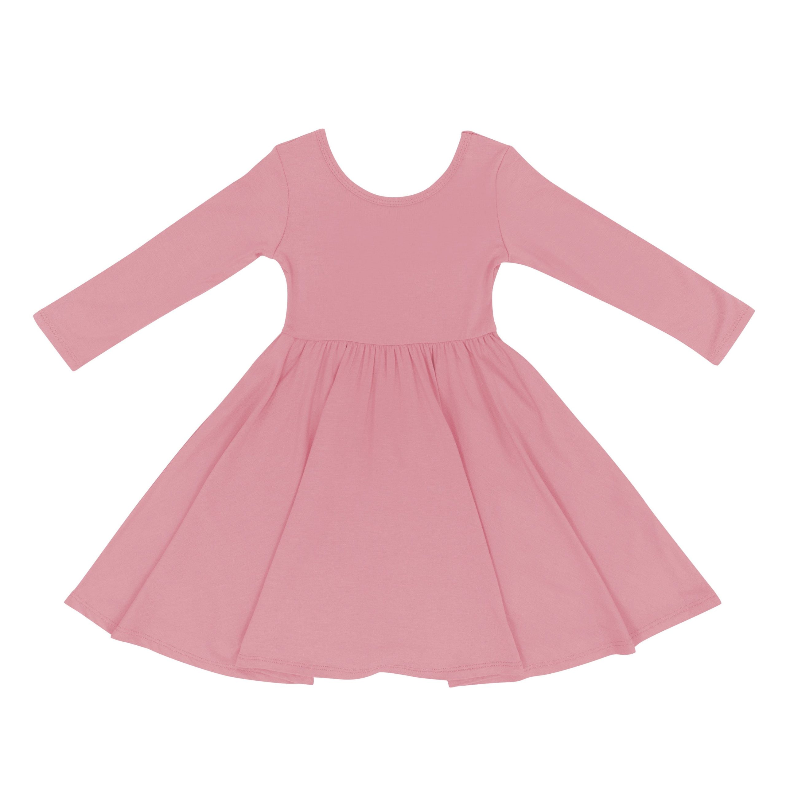 Long Sleeve Twirl Dress in Apple Blossom - Image 2