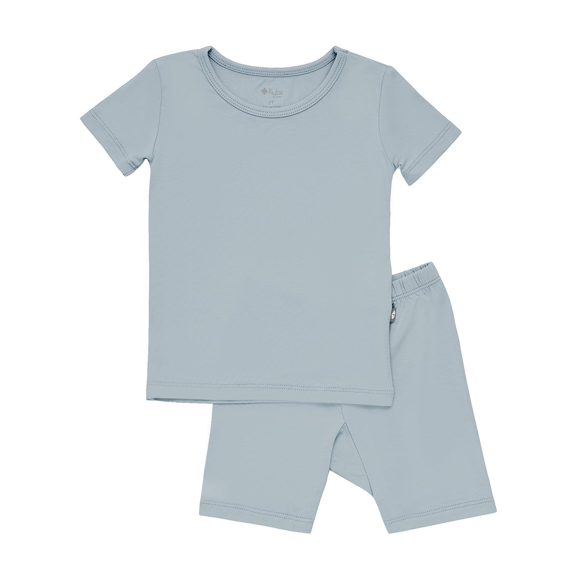 Short Sleeve Pajamas in Fog - Image 2