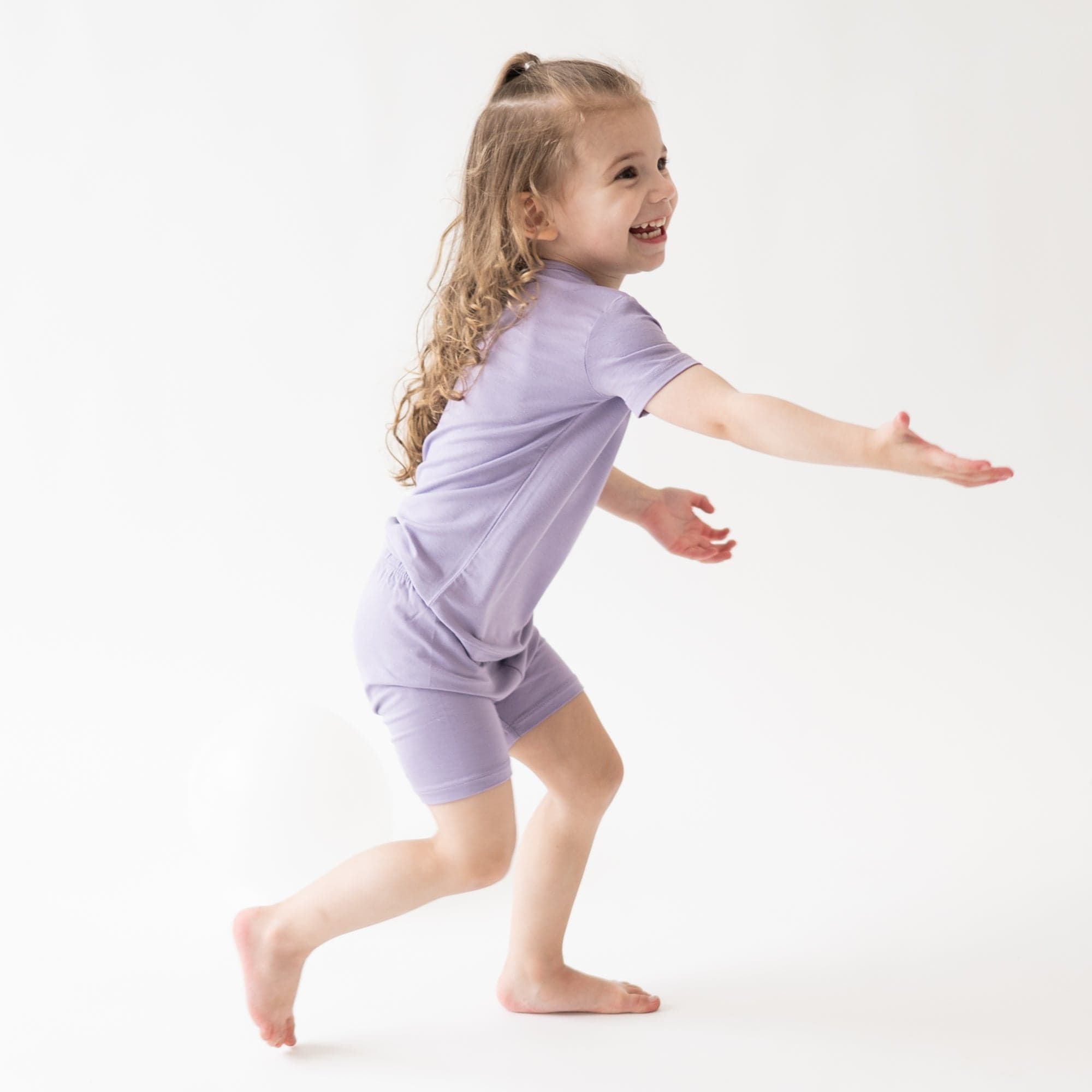 Short Sleeve Pajamas in Taro - Image 3