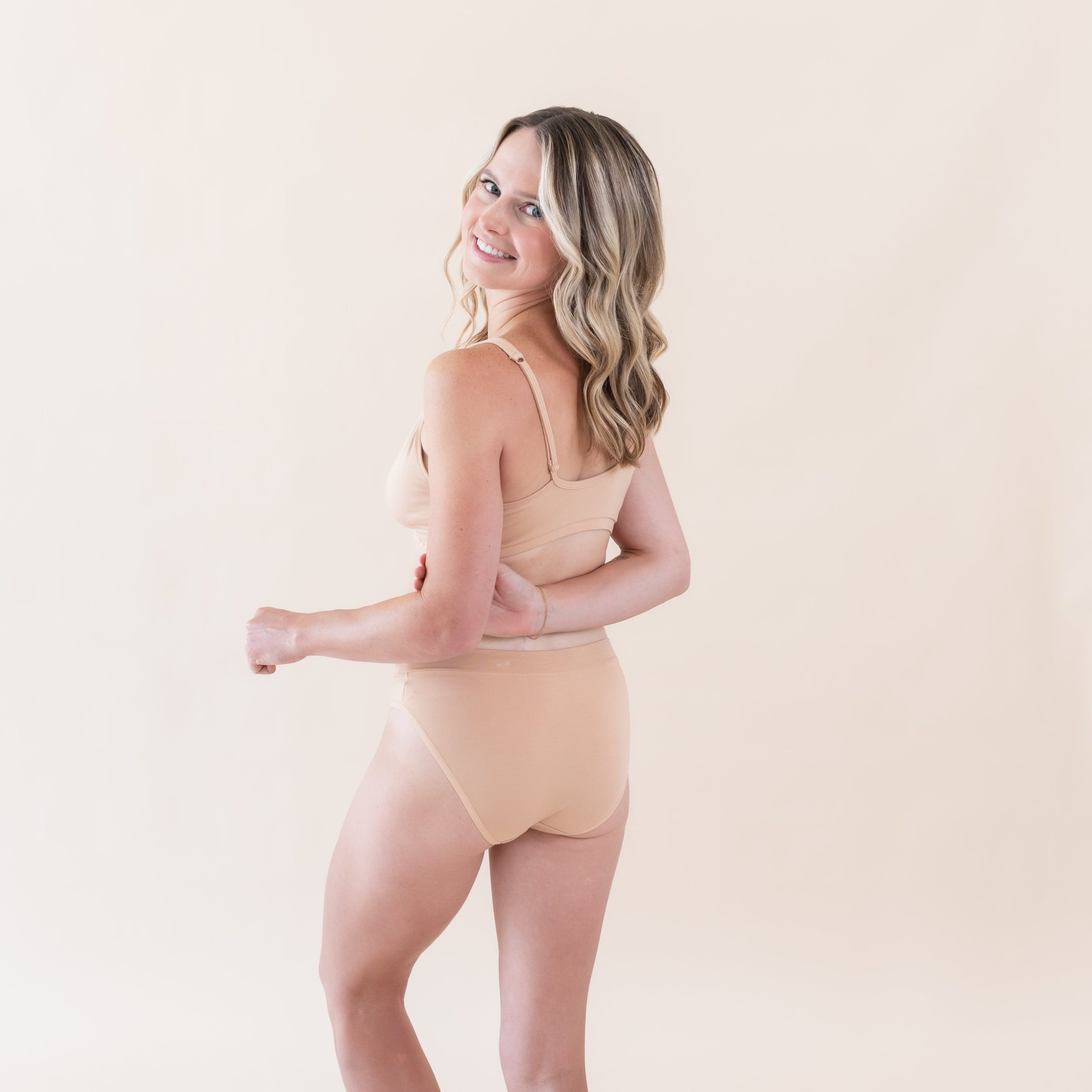 Women's Midi Brief in Chai - Image 3