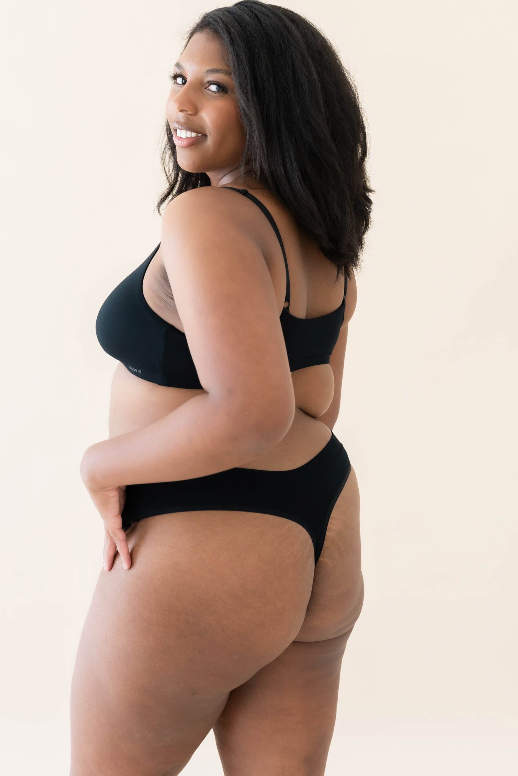 Women's Thong in Midnight