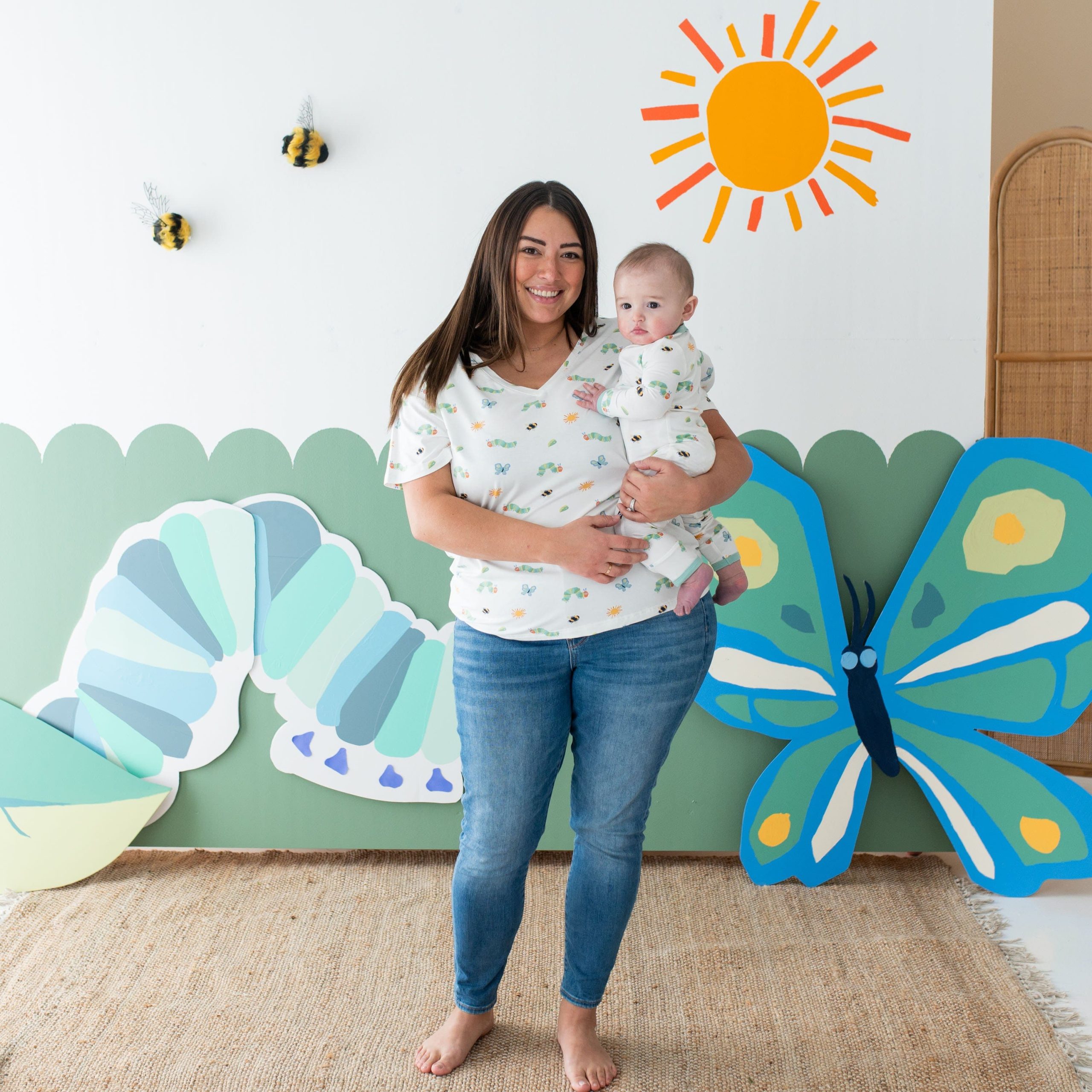Women's Relaxed Fit V-Neck in The Very Hungry Caterpillar? and Friends - Image 2