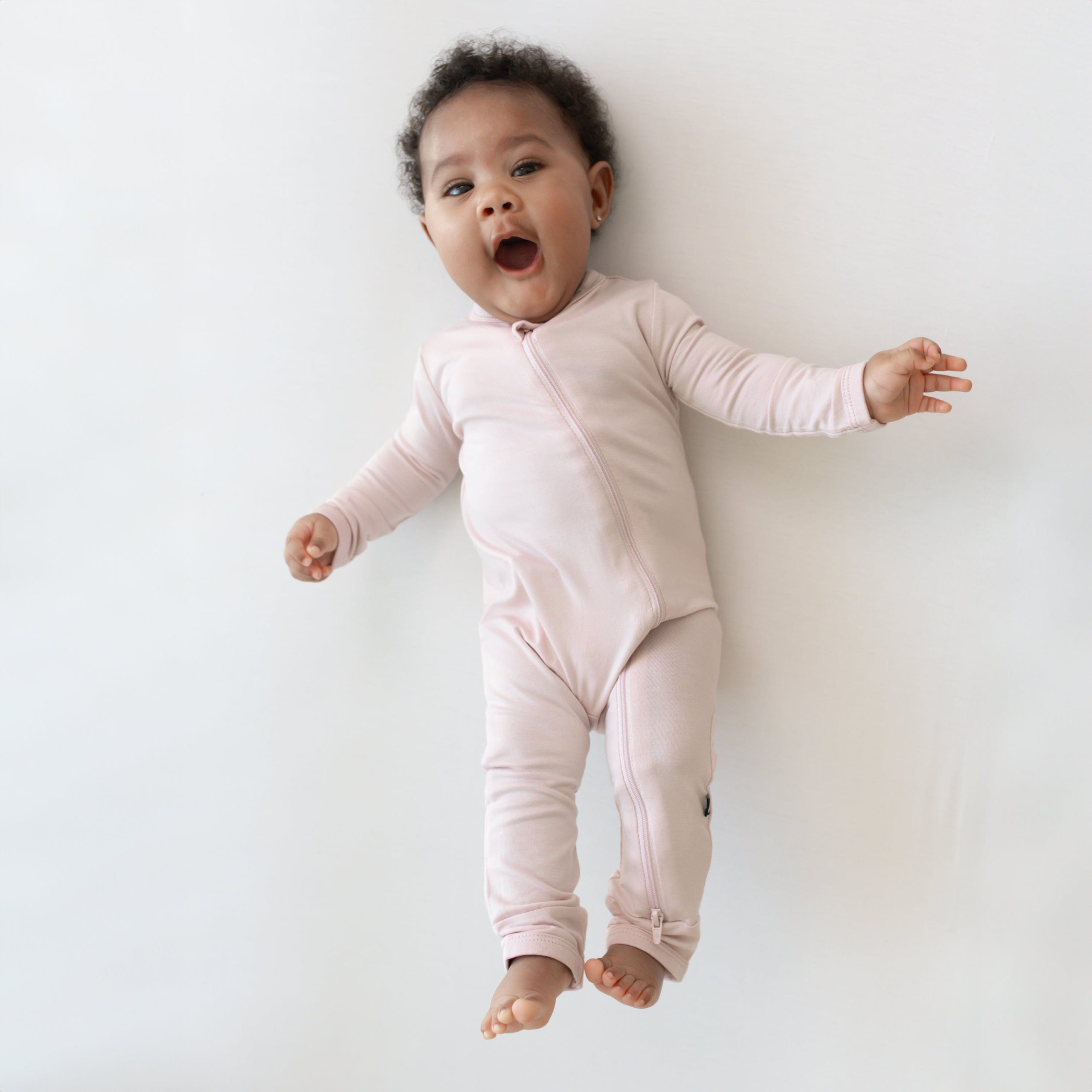Zippered Romper in Blush - Image 5