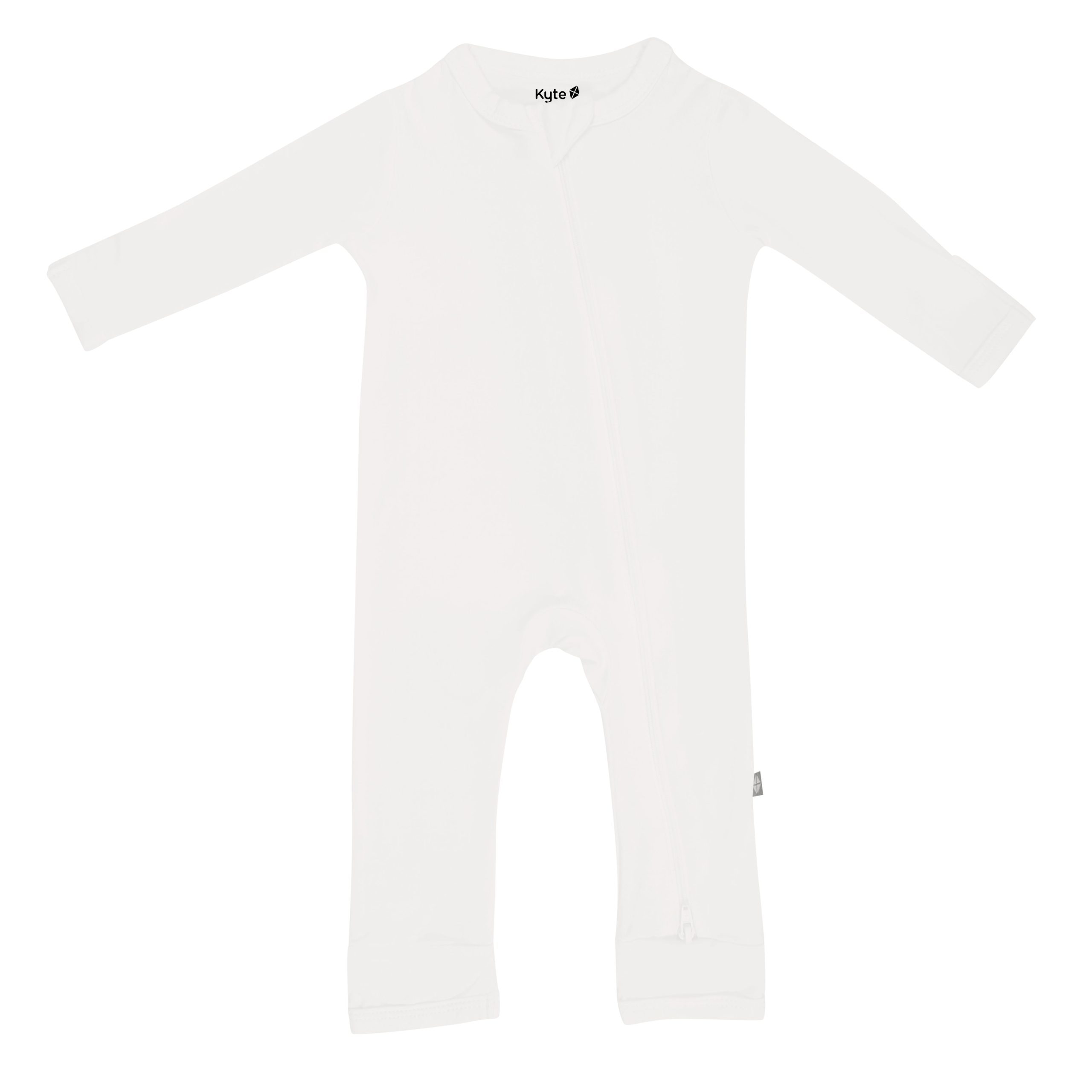 Zippered Romper in Cloud - Image 2
