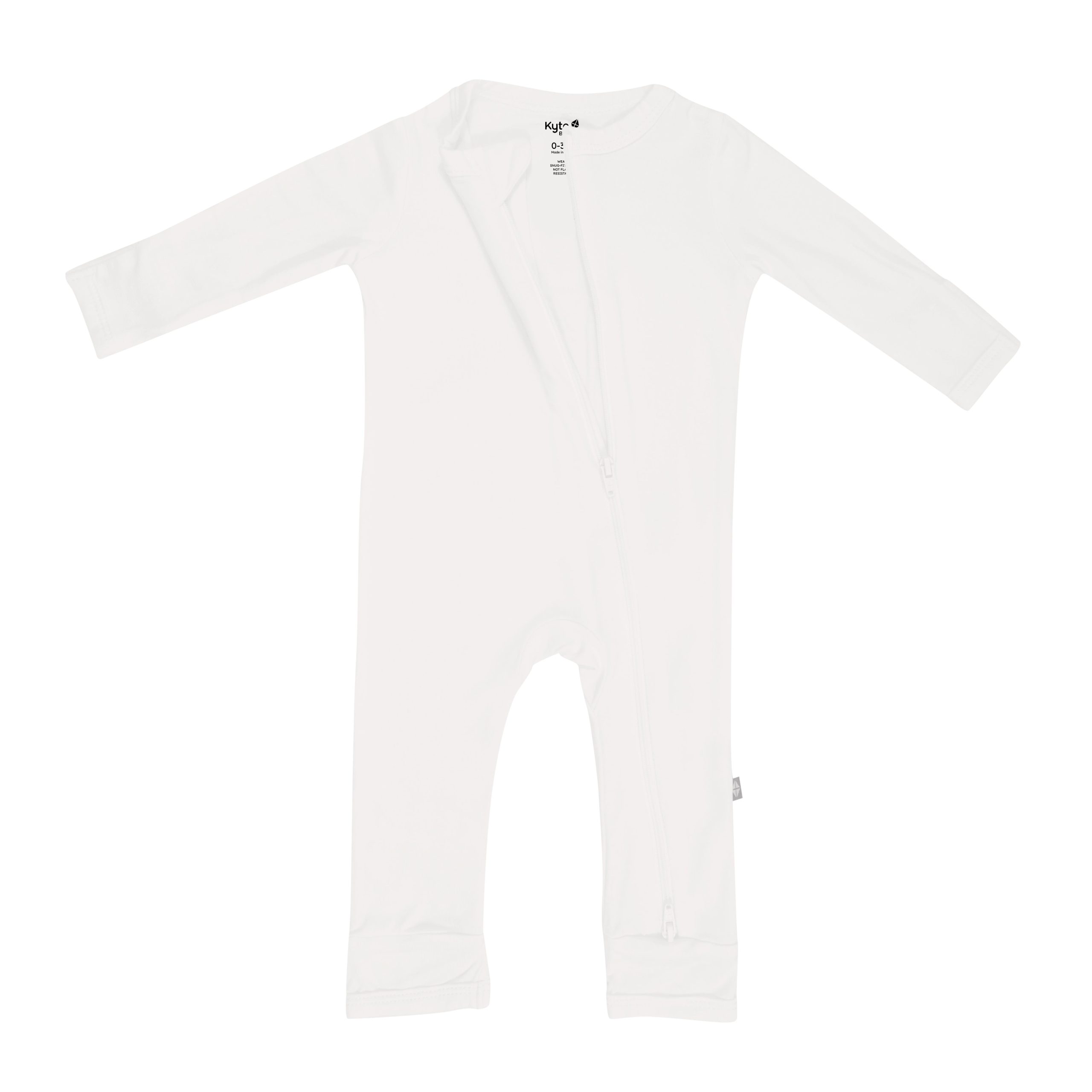 Zippered Romper in Cloud - Image 6