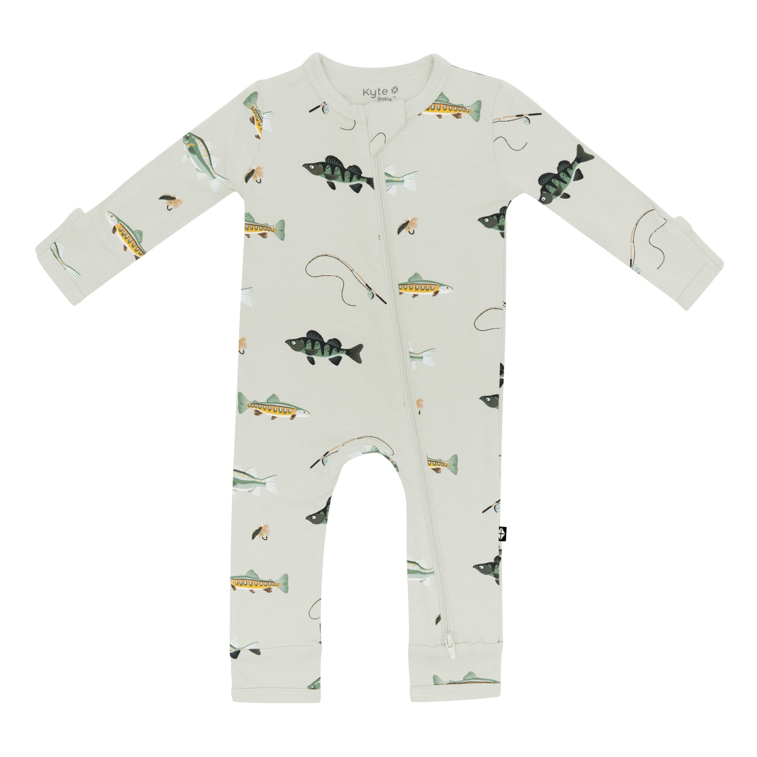 Zippered Romper in Fishing - Image 2