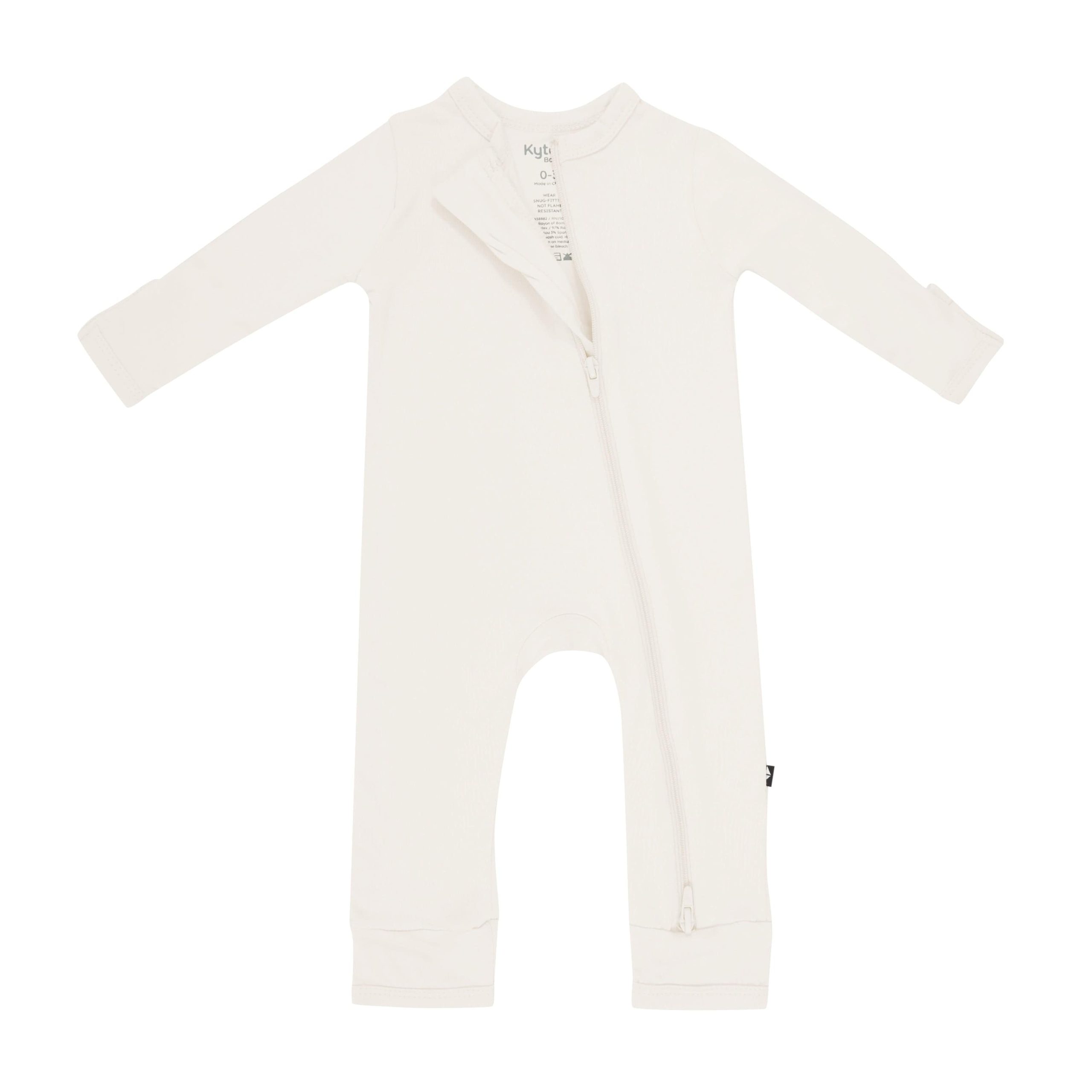 Zippered Romper in Oat - Image 5