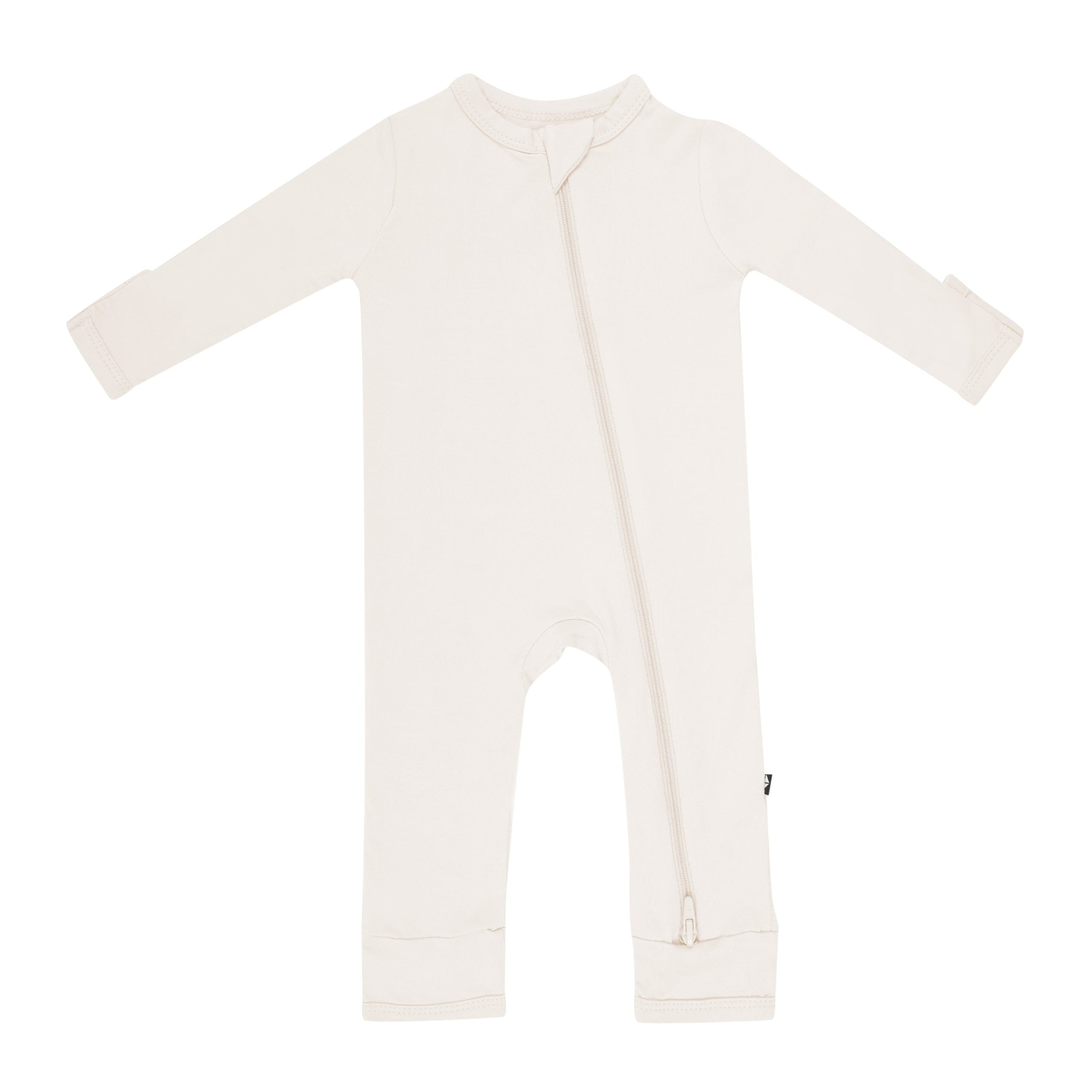 Zippered Romper in Oat - Image 2