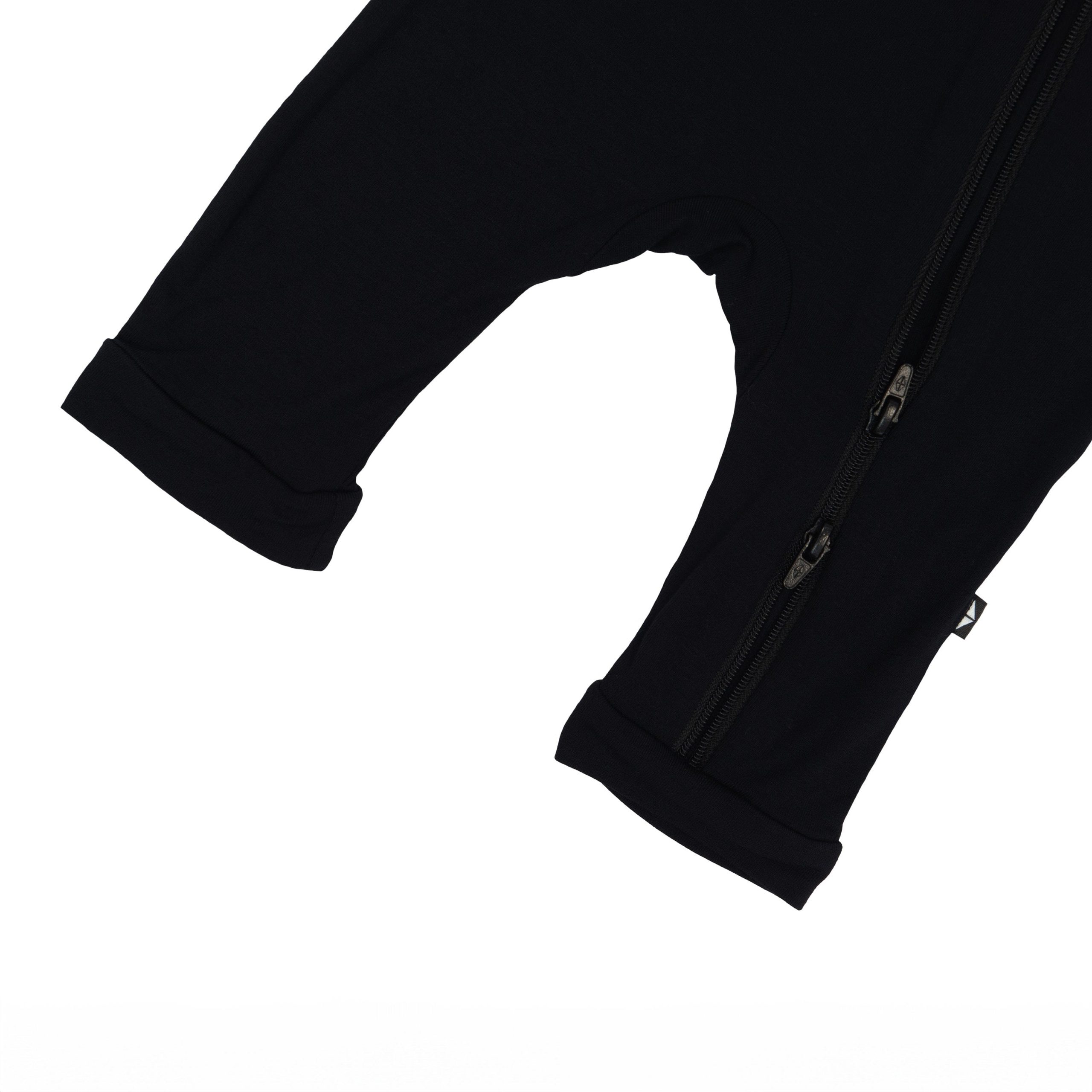 Zippered Sleeveless Romper in Midnight - Image 4