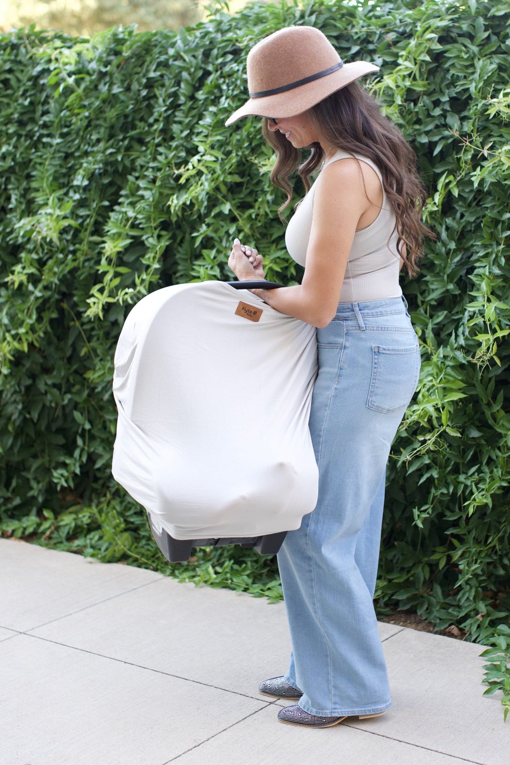 Car Seat Cover in Oat - Image 5